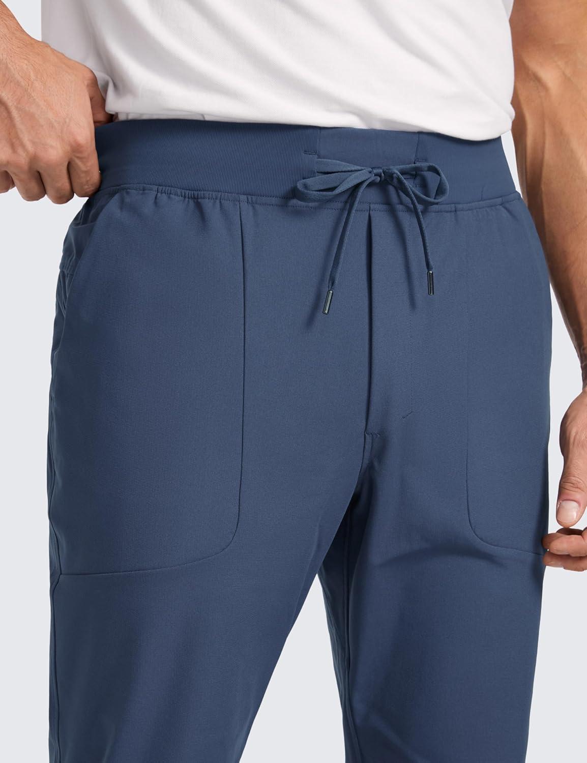 imageCRZ YOGA All Day Comfy PullOn Golf Joggers for Men 28quot30quot32quot Quick Dry Lightweight Work Casual Pants with PocketsElectric Blue