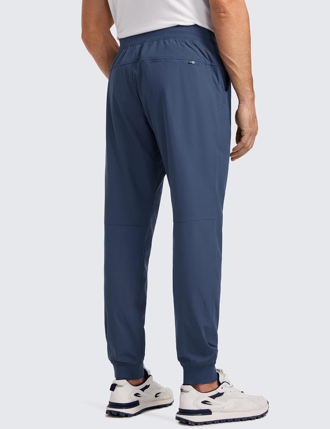 imageCRZ YOGA All Day Comfy PullOn Golf Joggers for Men 28quot30quot32quot Quick Dry Lightweight Work Casual Pants with PocketsElectric Blue