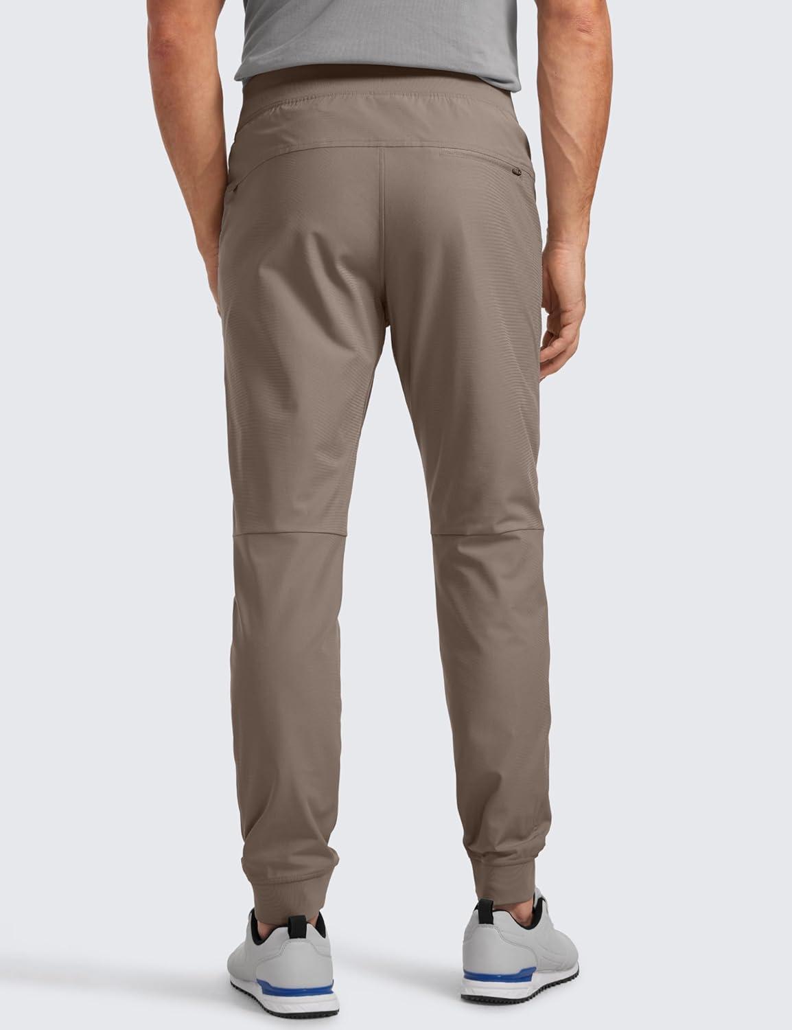 imageCRZ YOGA All Day Comfy PullOn Golf Joggers for Men 28quot30quot32quot Quick Dry Lightweight Work Casual Pants with PocketsNomad Grey