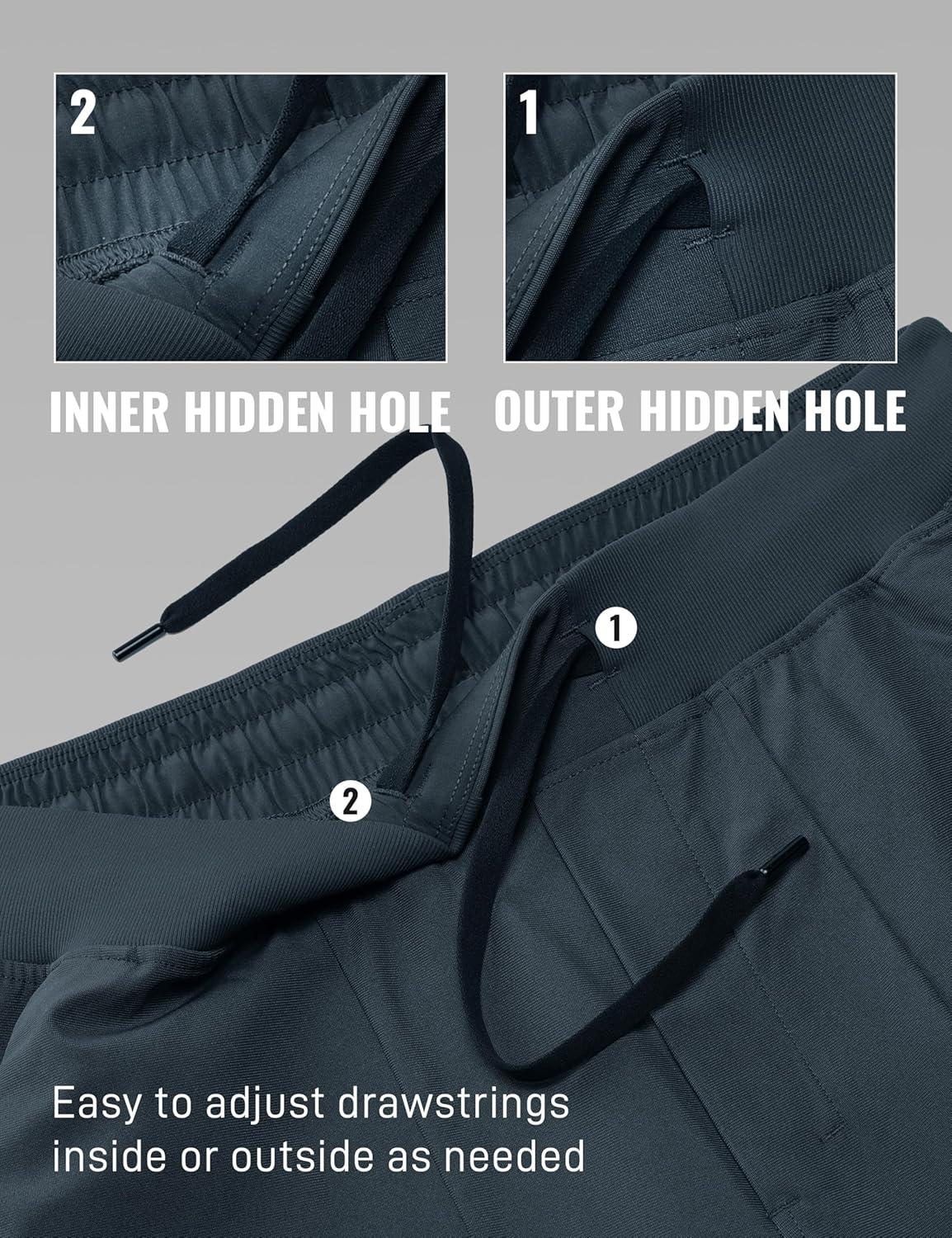 imageCRZ YOGA All Day Comfy PullOn Golf Joggers for Men 28quot30quot32quot Quick Dry Lightweight Work Casual Pants with PocketsTrue Navy