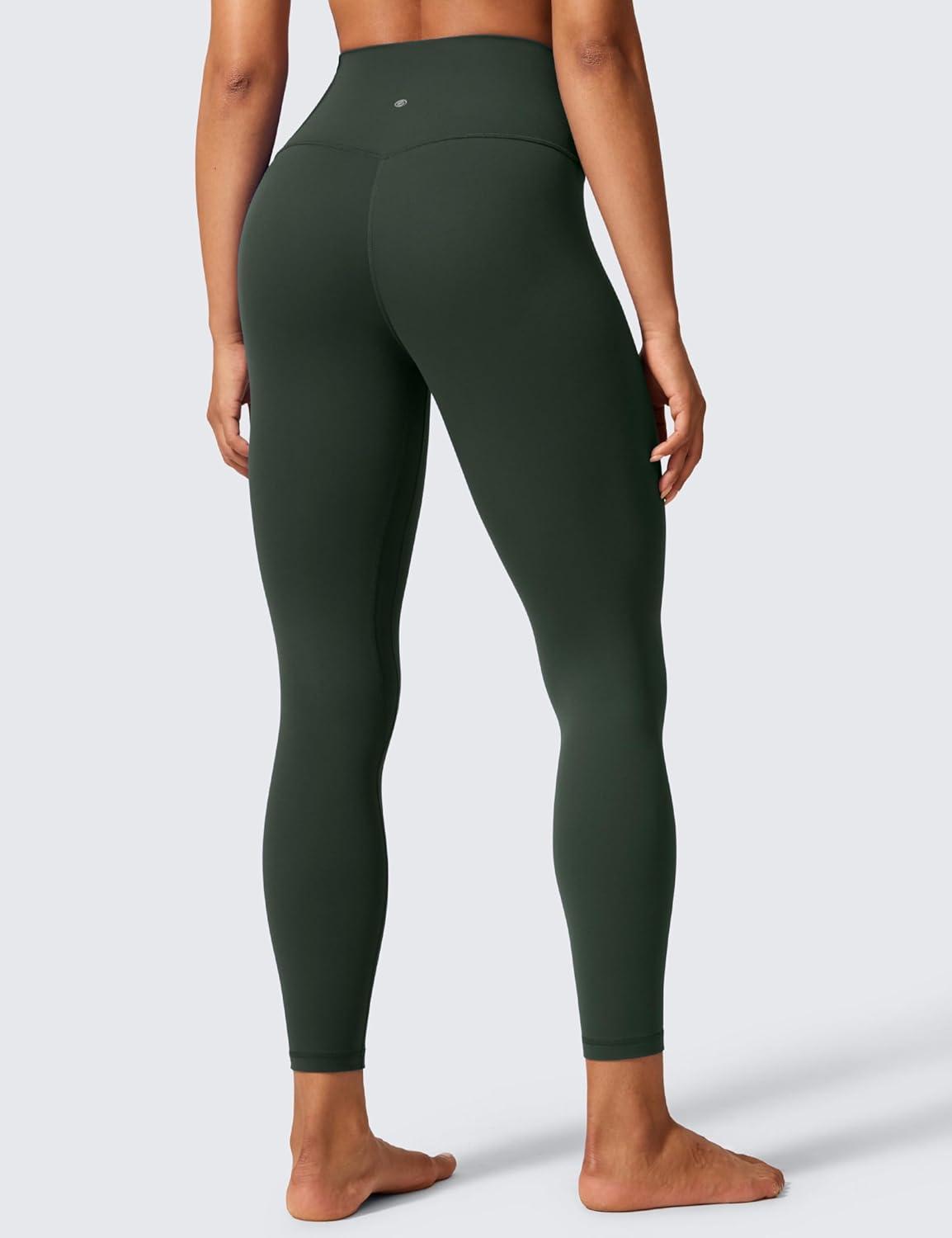 imageCRZ YOGA Butterlift Workout Leggings 25quot High Waisted Pilates Gym Athletic Womens Yoga Pants Buttery SoftLegend Green