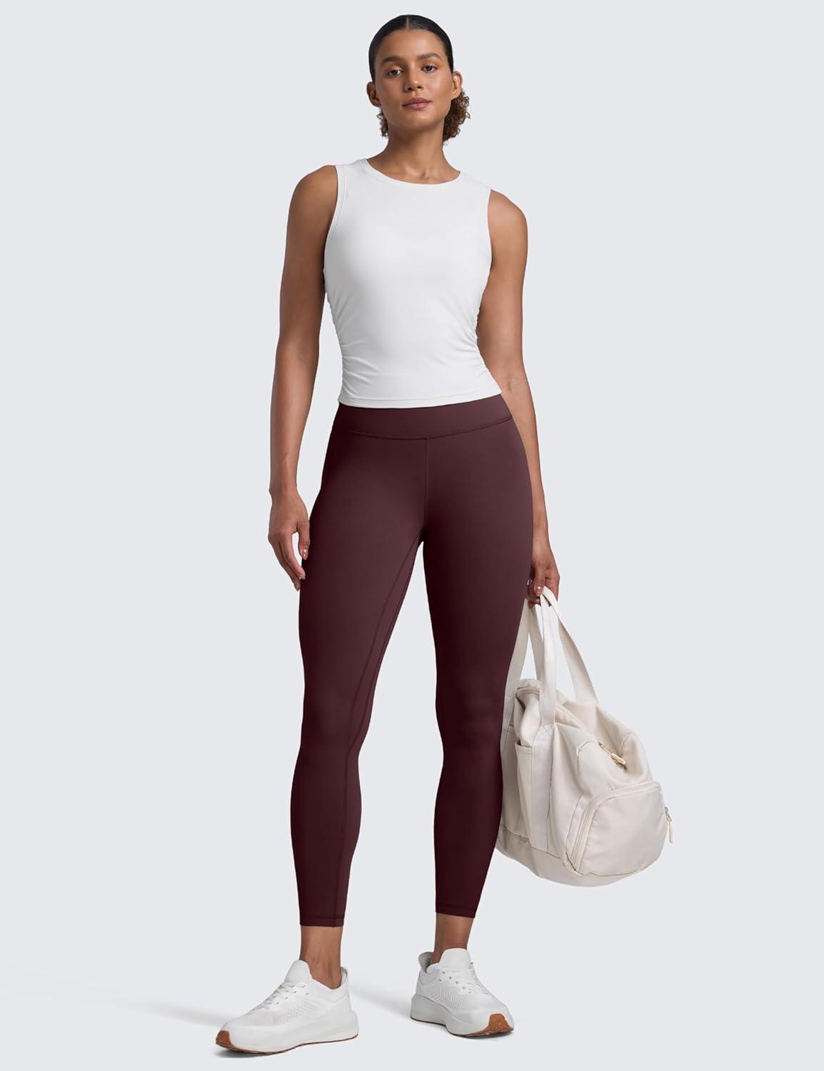 imageCRZ YOGA Butterlift Workout Leggings 25quot High Waisted Pilates Gym Athletic Womens Yoga Pants Buttery SoftRipe Plum