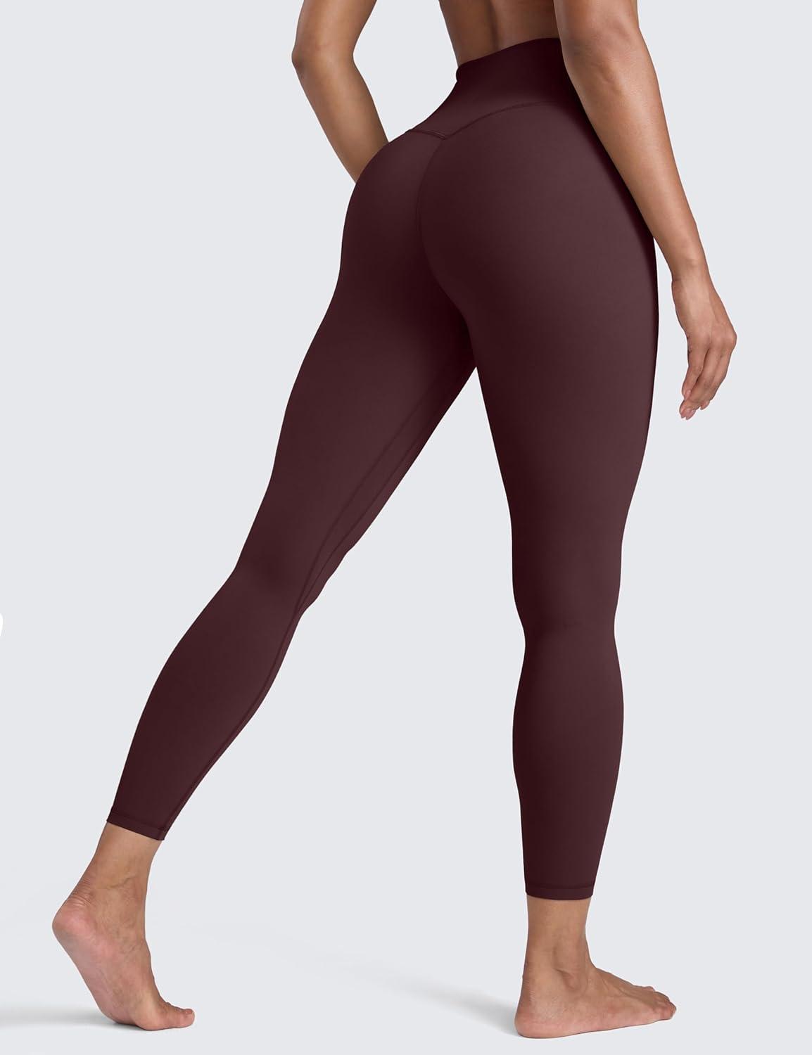 imageCRZ YOGA Butterlift Workout Leggings 25quot High Waisted Pilates Gym Athletic Womens Yoga Pants Buttery SoftRipe Plum