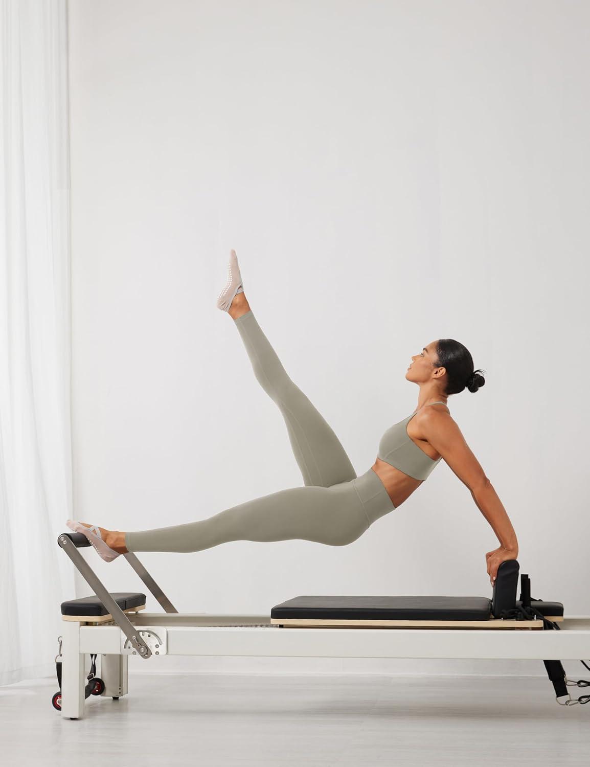 imageCRZ YOGA Butterlift Workout Leggings 25quot High Waisted Pilates Gym Athletic Womens Yoga Pants Buttery SoftRock Grey