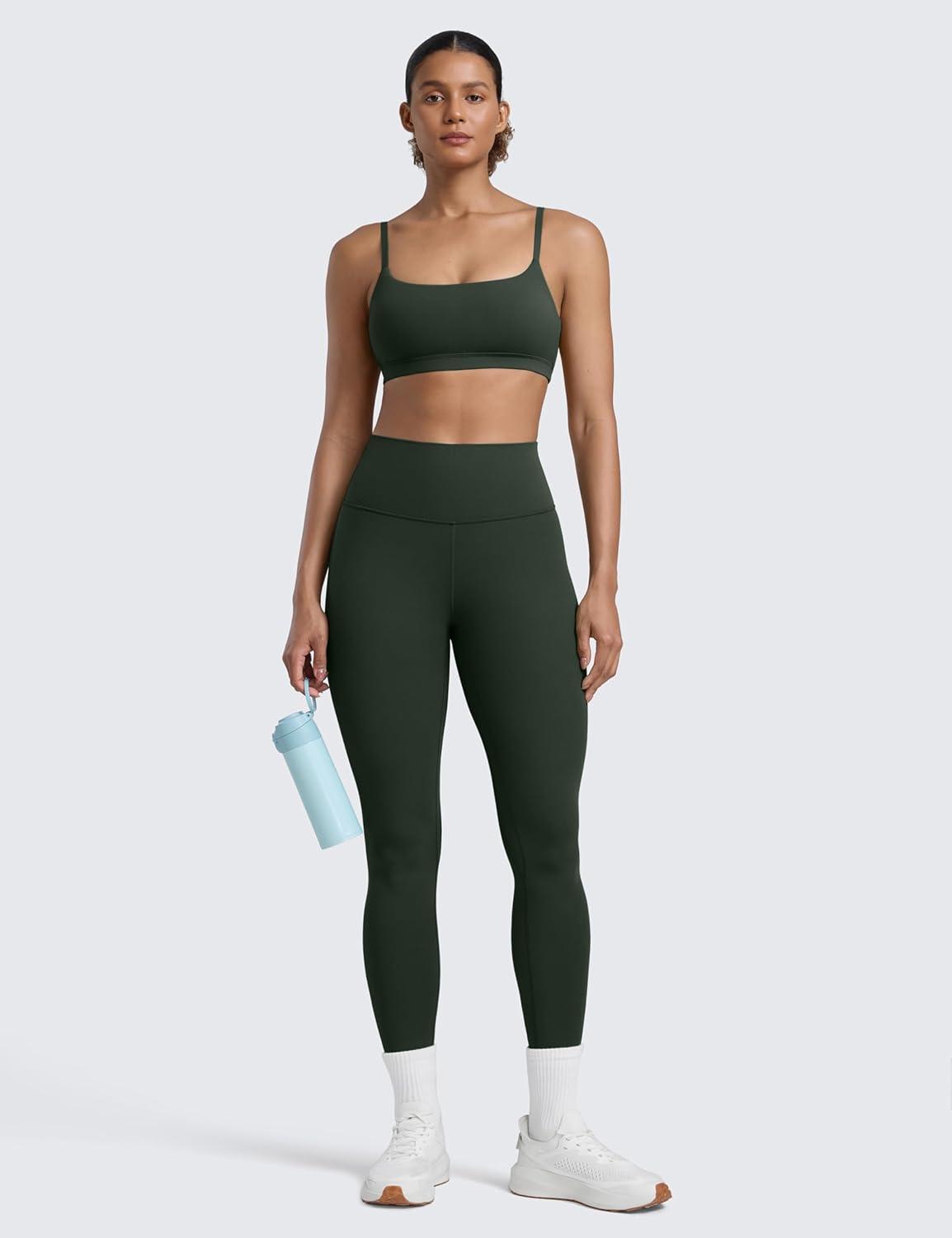 imageCRZ YOGA Butterlift Workout Leggings 28quot High Waisted Pilates Gym Athletic Womens Yoga Pants Buttery SoftLegend Green