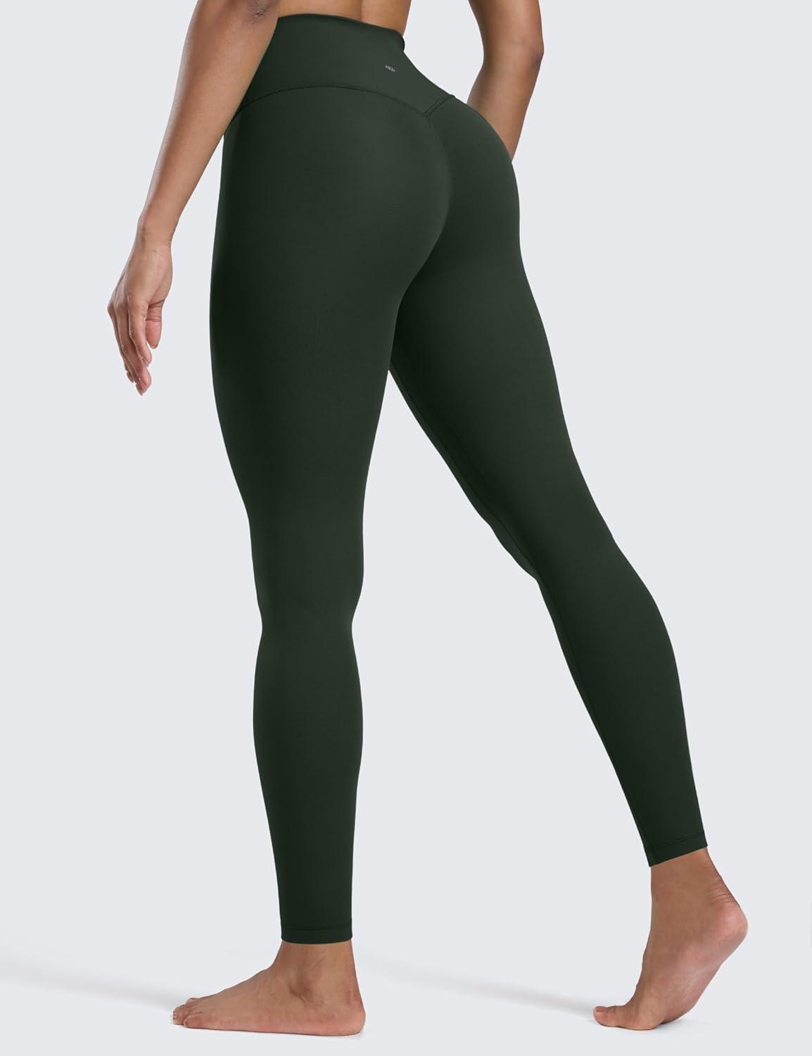 imageCRZ YOGA Butterlift Workout Leggings 28quot High Waisted Pilates Gym Athletic Womens Yoga Pants Buttery SoftLegend Green