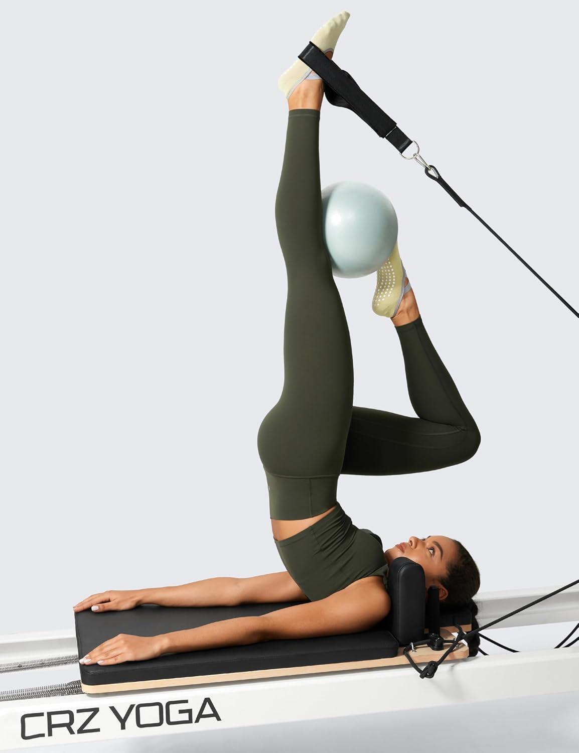 imageCRZ YOGA Butterlift Workout Leggings 28quot High Waisted Pilates Gym Athletic Womens Yoga Pants Buttery SoftOlive Green