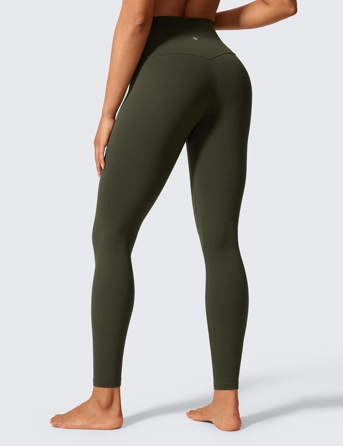 imageCRZ YOGA Butterlift Workout Leggings 28quot High Waisted Pilates Gym Athletic Womens Yoga Pants Buttery SoftOlive Green