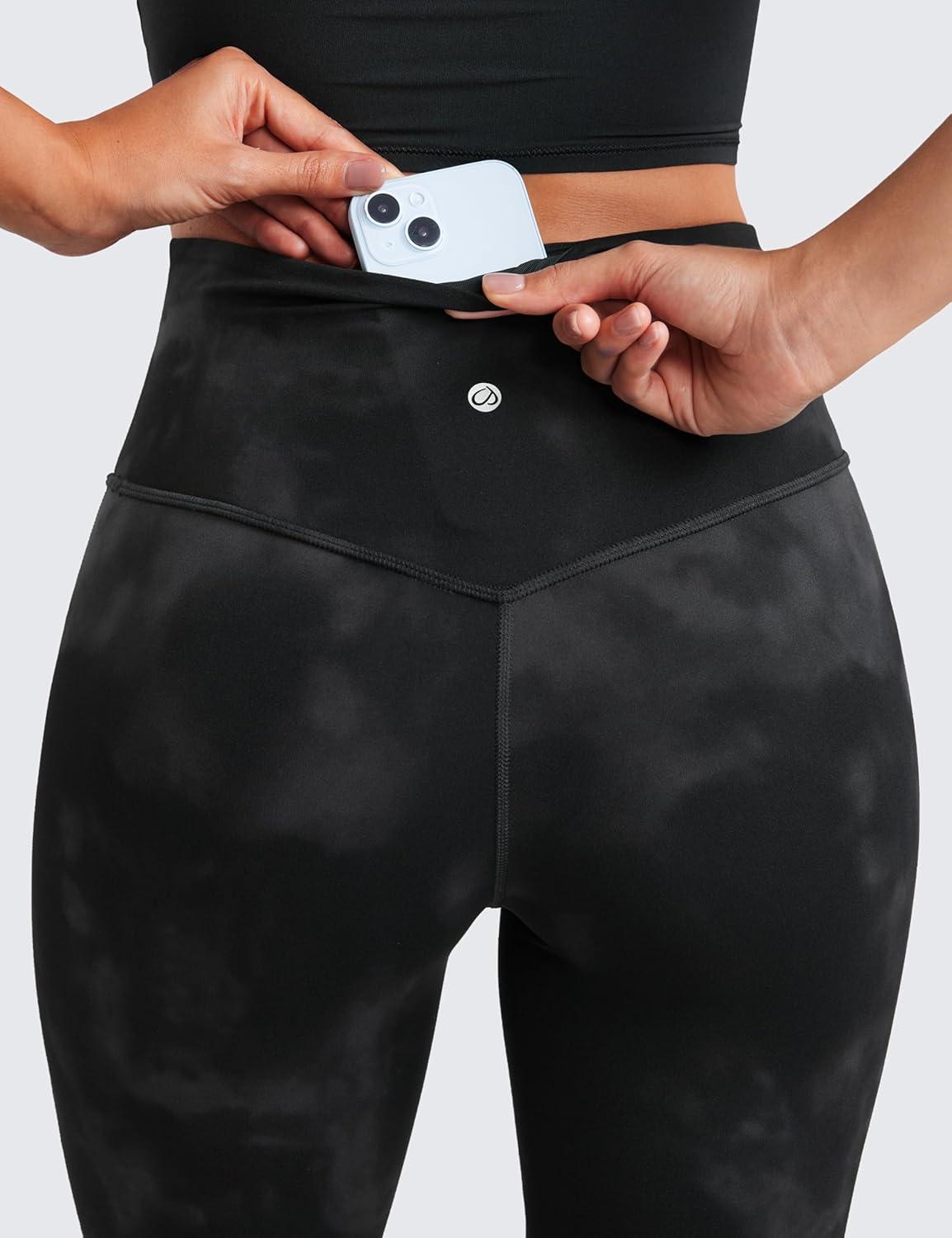 imageCRZ YOGA Butterluxe Flare Leggings 29quot305quot32quot335quot High Waist Bootcut Wide Leg Lounge Womens Yoga Pants with PocketBlack Tie Dye Flowers