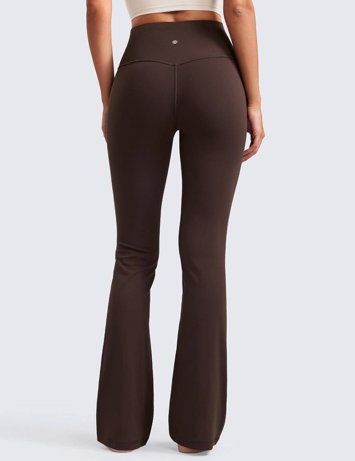 imageCRZ YOGA Butterluxe Flare Leggings 29quot305quot32quot335quot High Waist Bootcut Wide Leg Lounge Womens Yoga Pants with PocketHot Fudge Brown