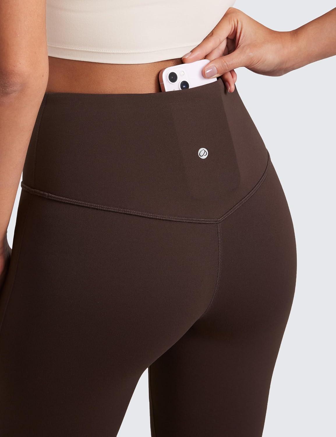 imageCRZ YOGA Butterluxe Flare Leggings 29quot305quot32quot335quot High Waist Bootcut Wide Leg Lounge Womens Yoga Pants with PocketHot Fudge Brown