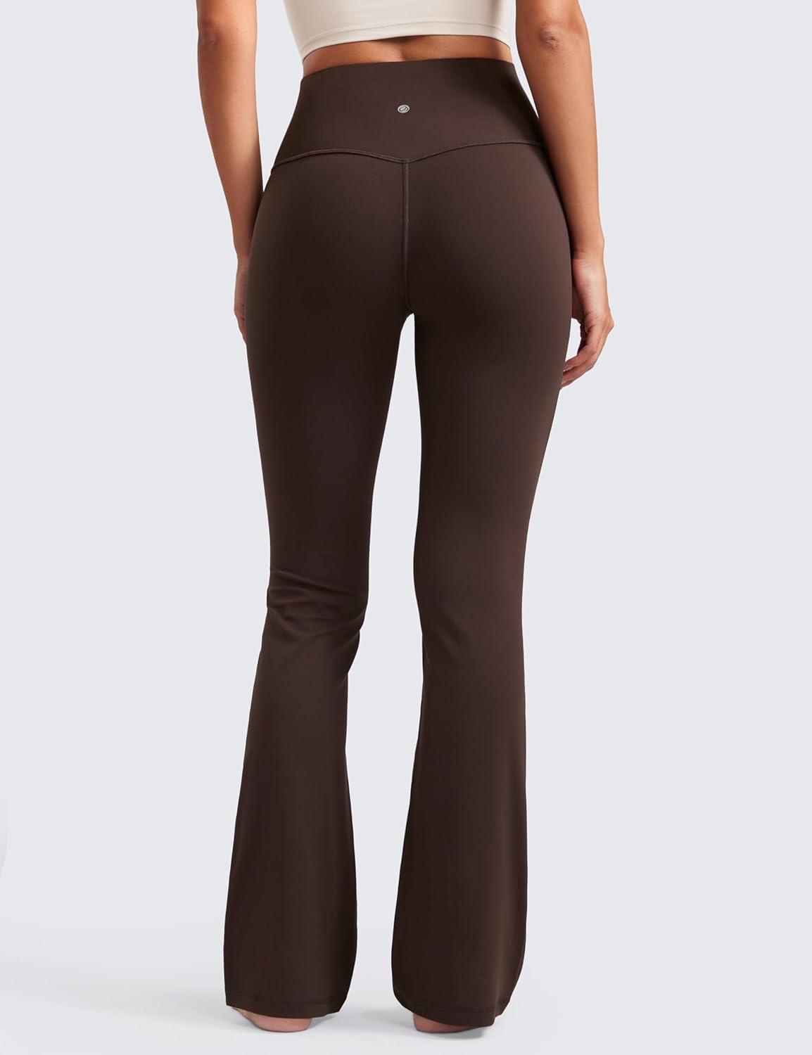 imageCRZ YOGA Butterluxe Flare Leggings 29quot305quot32quot335quot High Waist Bootcut Wide Leg Lounge Womens Yoga Pants with PocketHot Fudge Brown