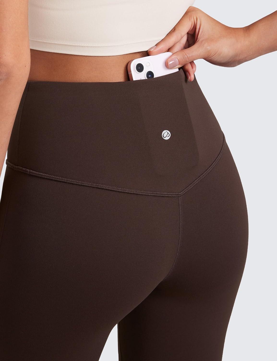 imageCRZ YOGA Butterluxe Flare Leggings 29quot305quot32quot335quot High Waist Bootcut Wide Leg Lounge Womens Yoga Pants with PocketHot Fudge Brown