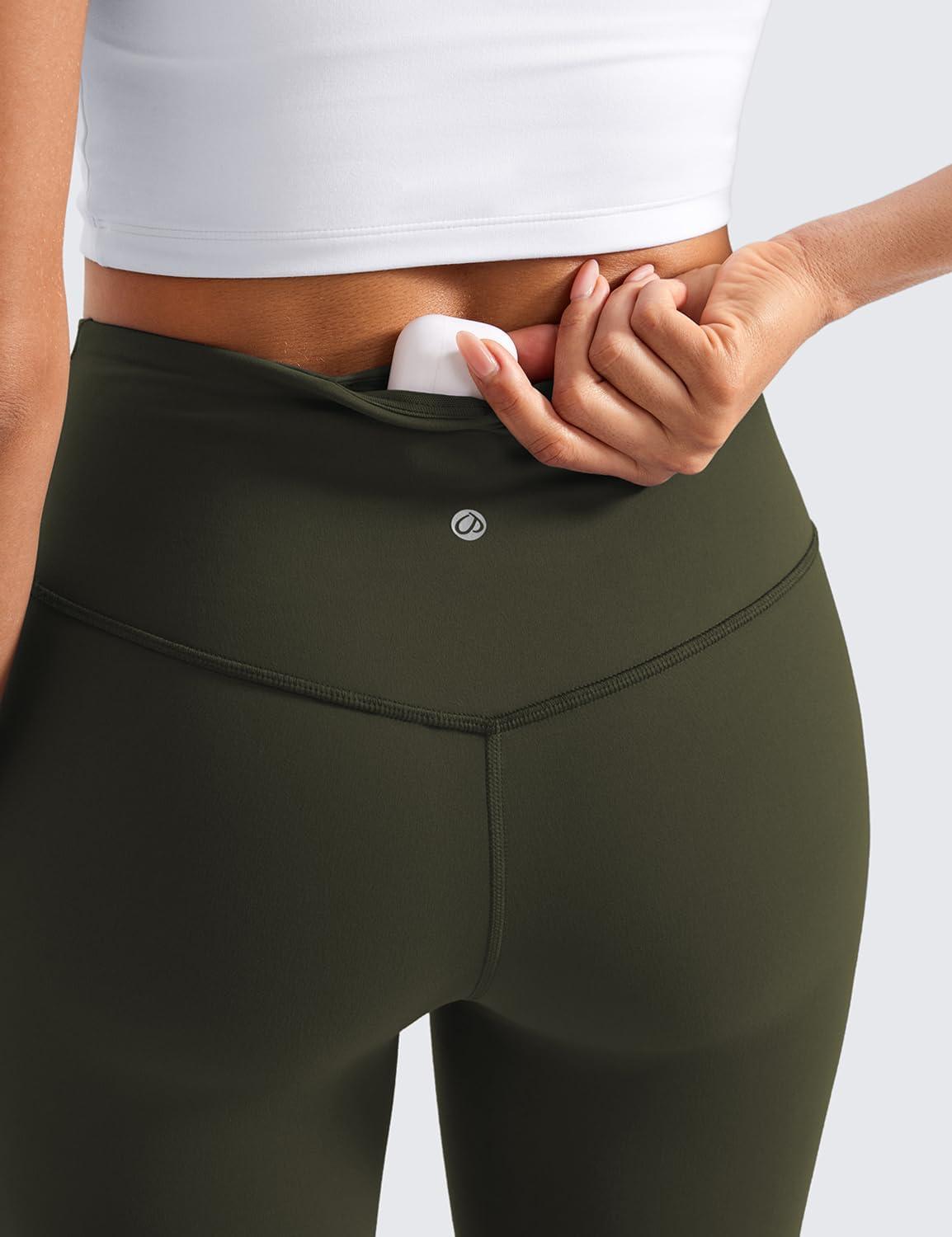 imageCRZ YOGA Butterluxe Flare Leggings 29quot305quot32quot335quot High Waist Bootcut Wide Leg Lounge Womens Yoga Pants with PocketOlive Green