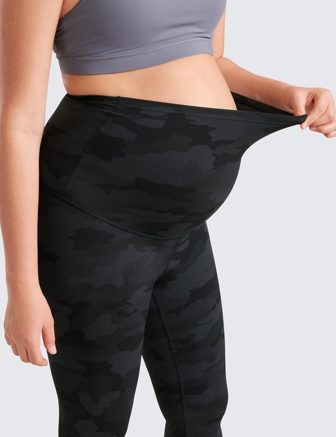 imageCRZ YOGA Butterluxe Maternity Leggings 25quot Over The Belly Buttery Soft Workout Activewear Yoga Womens Pregnancy PantsDark Grey Camouflage 2