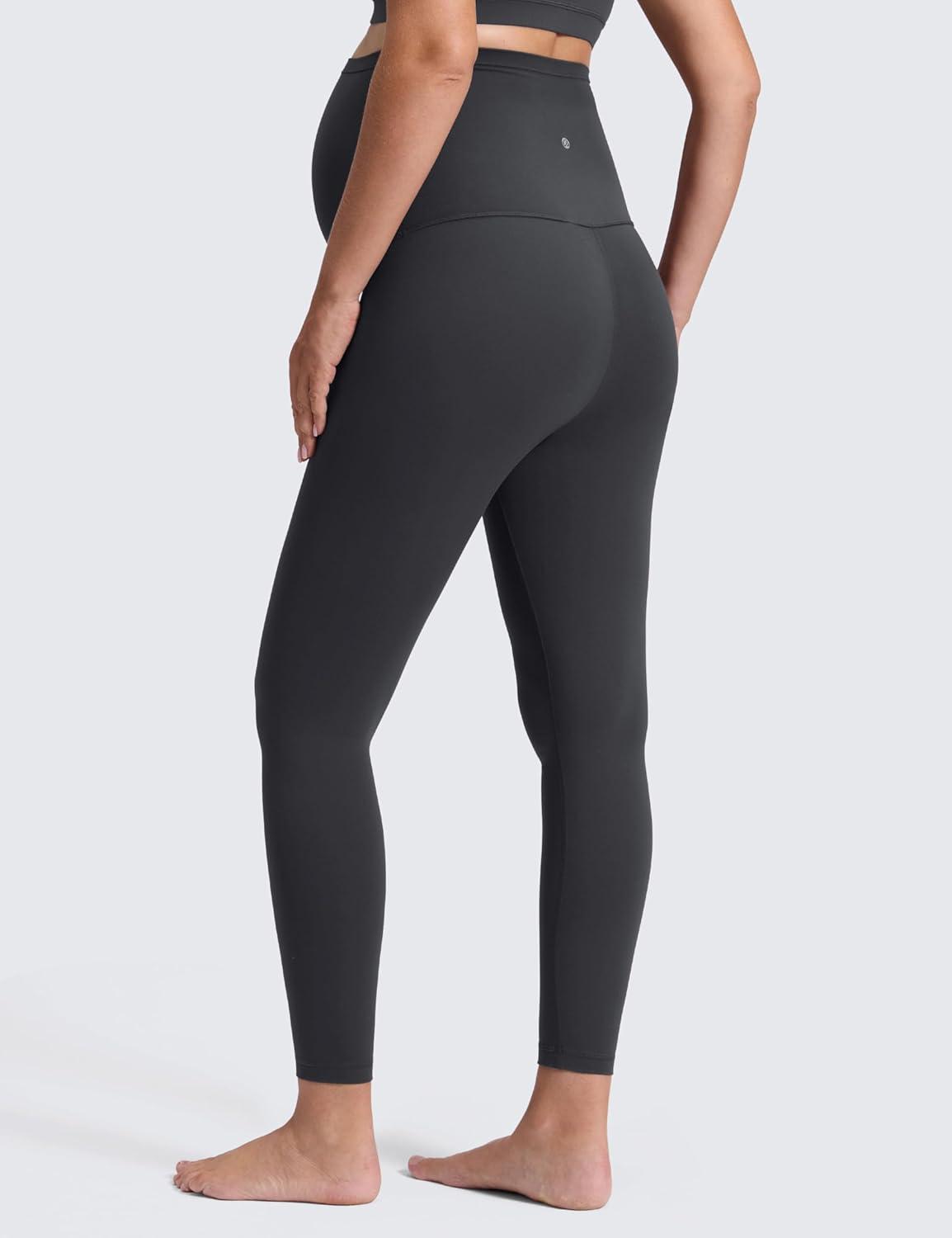 imageCRZ YOGA Butterluxe Maternity Leggings 25quot Over The Belly Buttery Soft Workout Activewear Yoga Womens Pregnancy PantsMysterious Grey