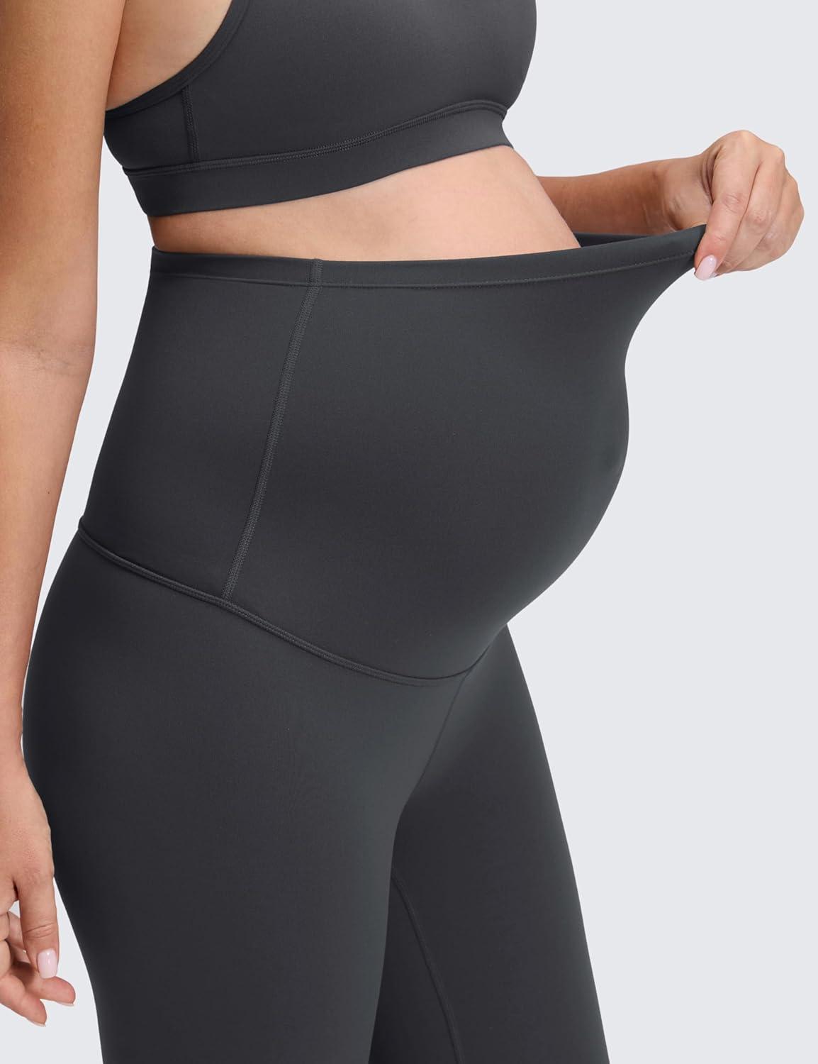 imageCRZ YOGA Butterluxe Maternity Leggings 25quot Over The Belly Buttery Soft Workout Activewear Yoga Womens Pregnancy PantsMysterious Grey