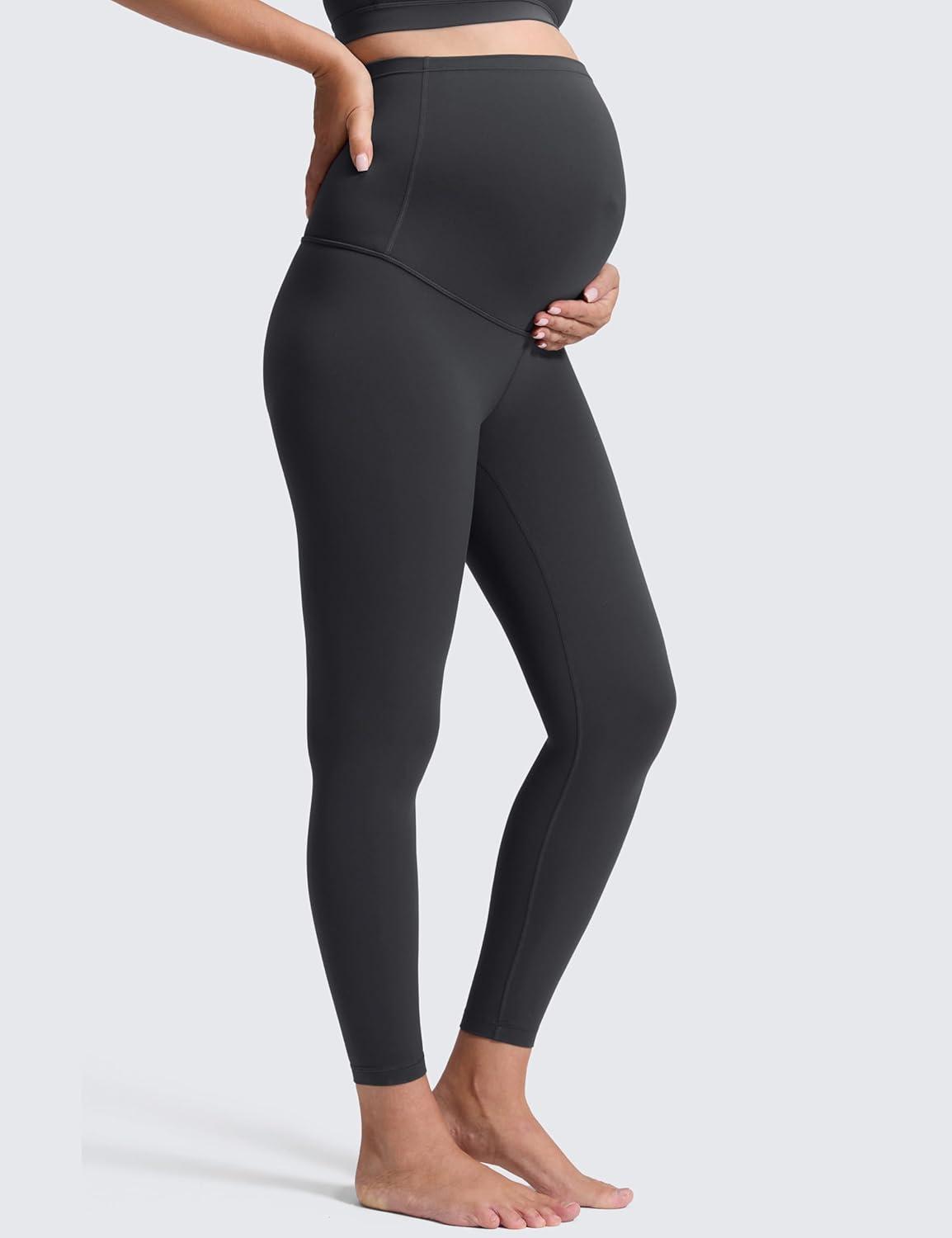 imageCRZ YOGA Butterluxe Maternity Leggings 25quot Over The Belly Buttery Soft Workout Activewear Yoga Womens Pregnancy PantsMysterious Grey