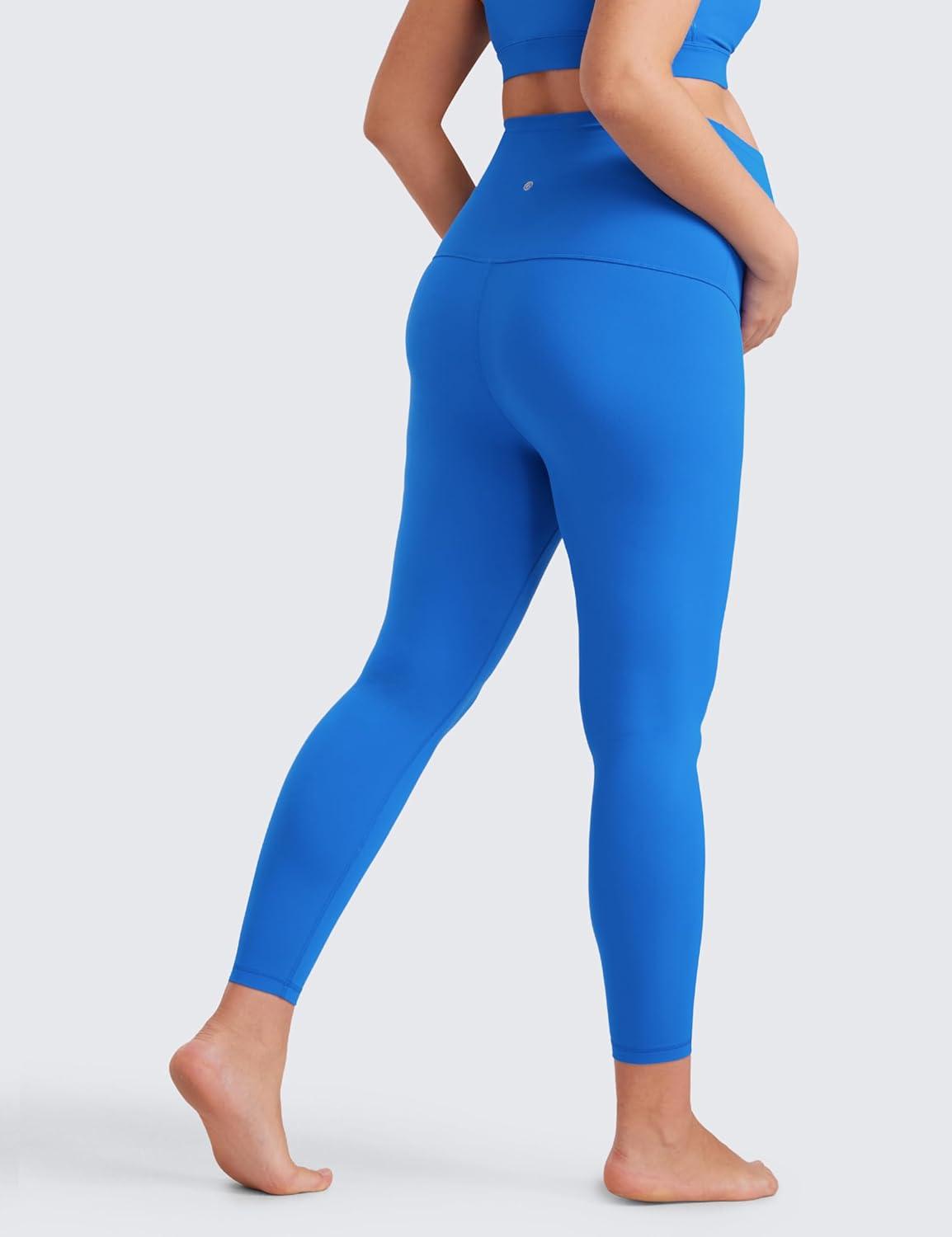 imageCRZ YOGA Butterluxe Maternity Leggings 25quot Over The Belly Buttery Soft Workout Activewear Yoga Womens Pregnancy PantsSparkle Blue