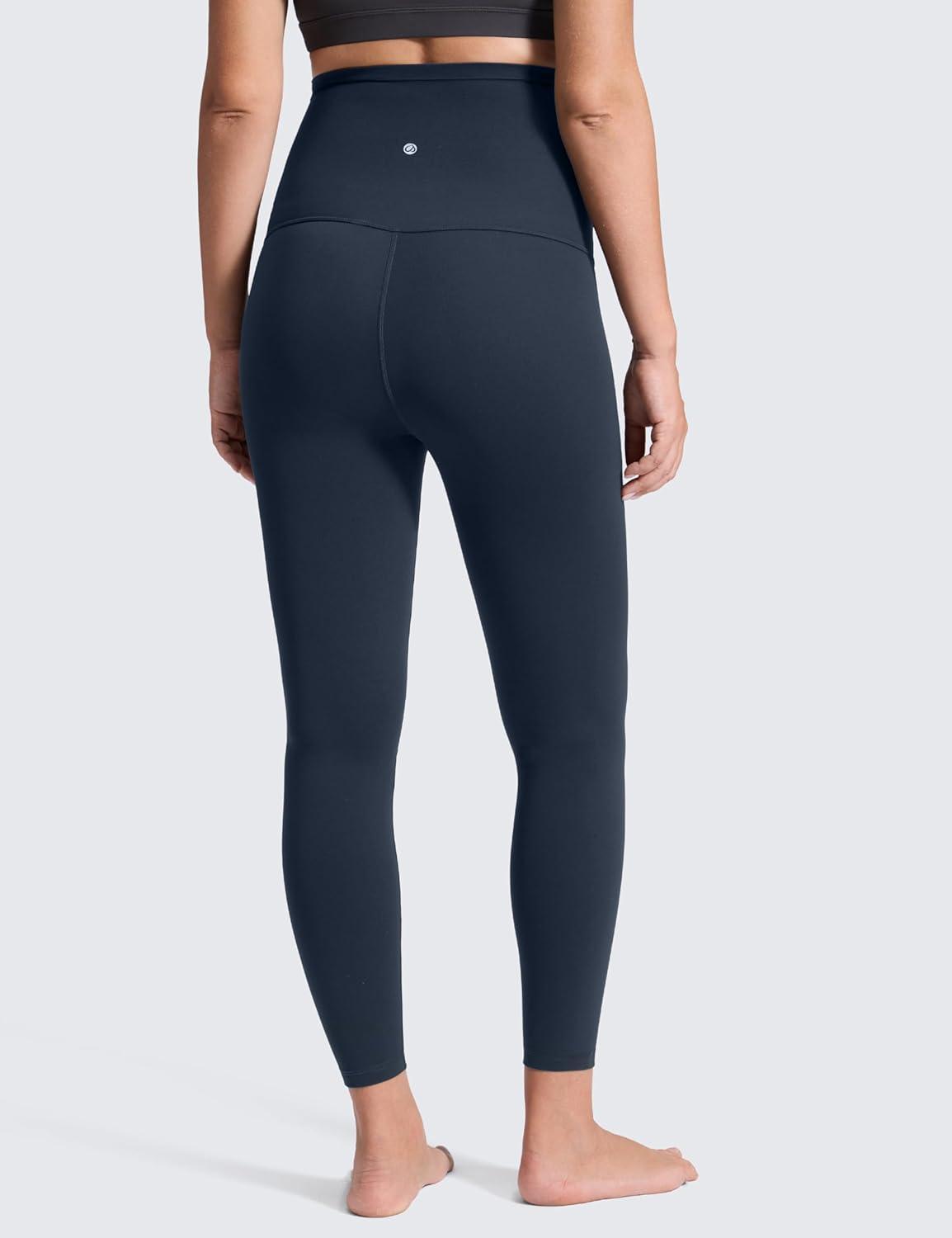 imageCRZ YOGA Butterluxe Maternity Leggings 25quot Over The Belly Buttery Soft Workout Activewear Yoga Womens Pregnancy PantsTrue Navy