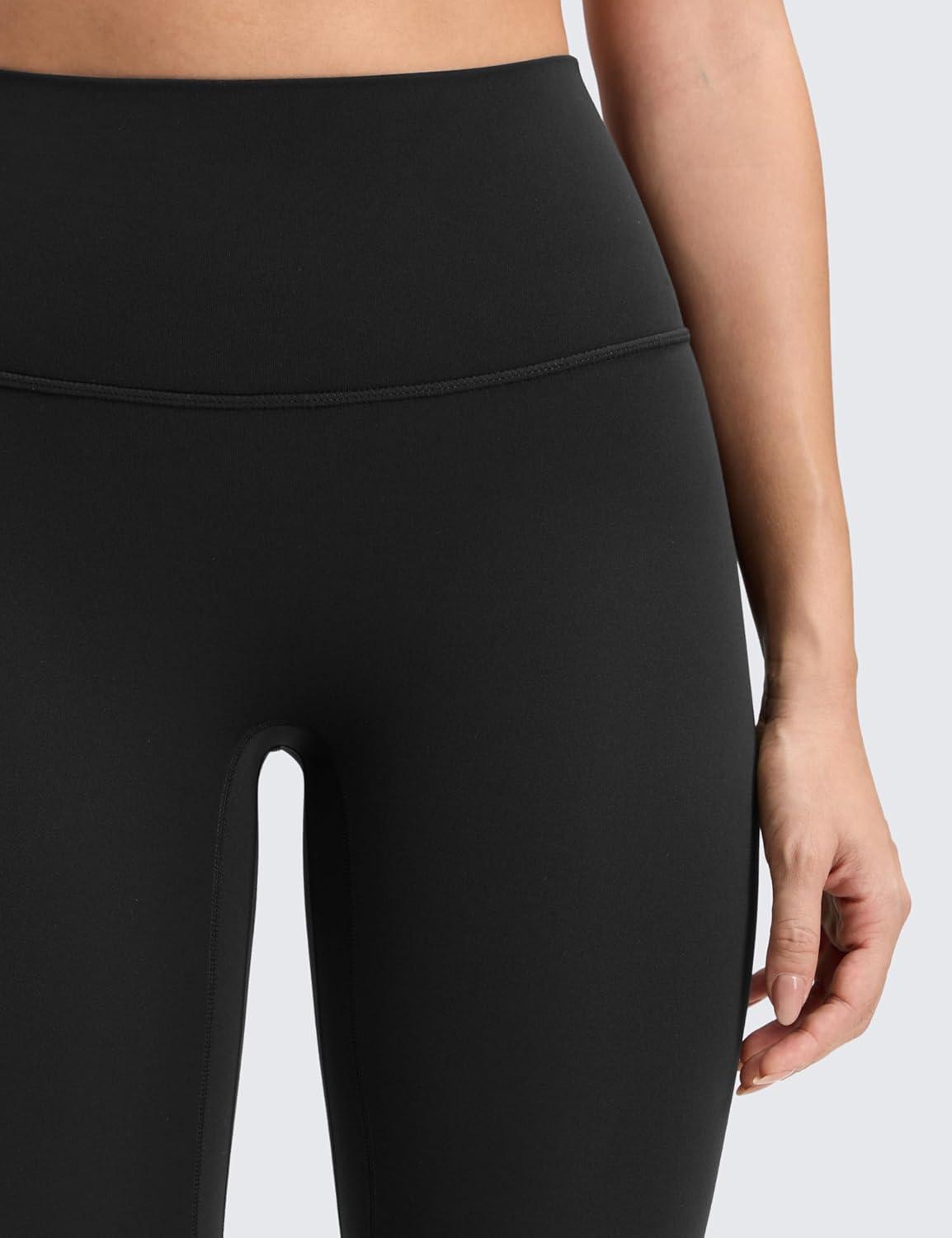 imageCRZ YOGA Butterluxe No Front Seam Yoga Leggings 25quot High Waisted Womens Lounge Pants Pilates Workout Athletic Buttery SoftBlack