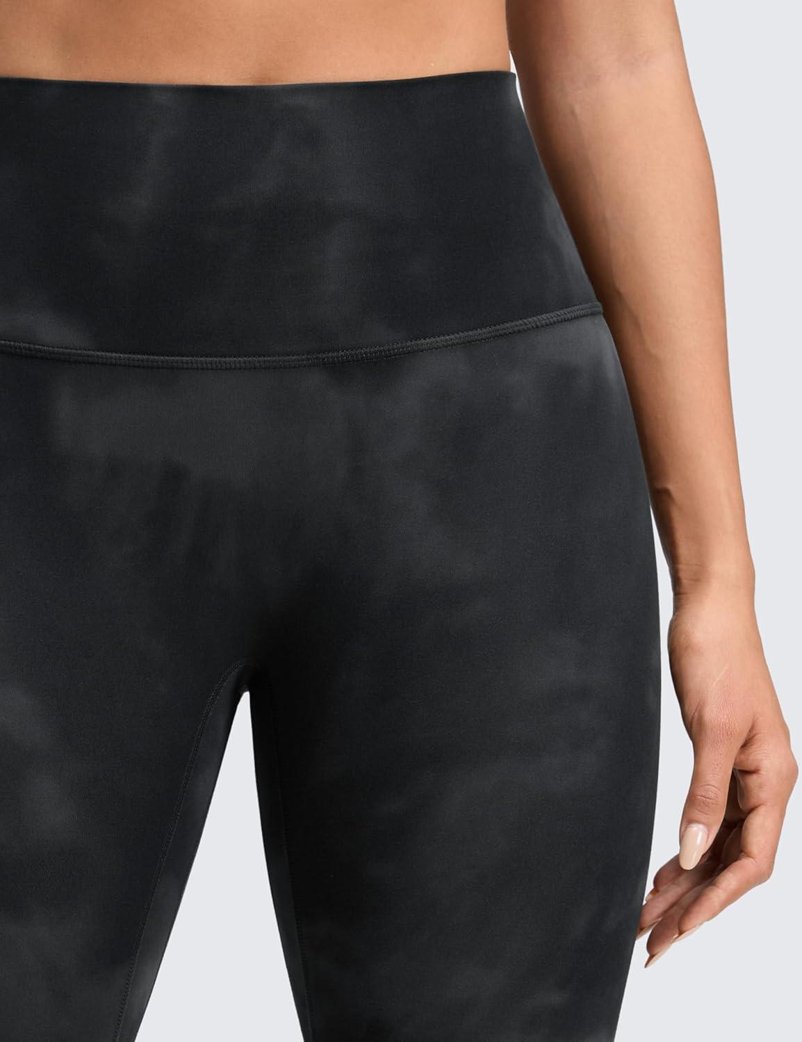 imageCRZ YOGA Butterluxe No Front Seam Yoga Leggings 25quot High Waisted Womens Lounge Pants Pilates Workout Athletic Buttery SoftBlack Tie Dye Flowers