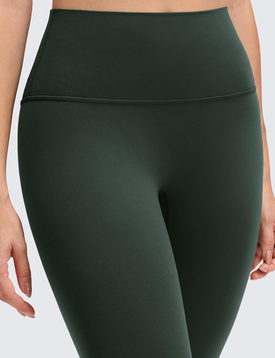 imageCRZ YOGA Butterluxe No Front Seam Yoga Leggings 25quot High Waisted Womens Lounge Pants Pilates Workout Athletic Buttery SoftLegend Green