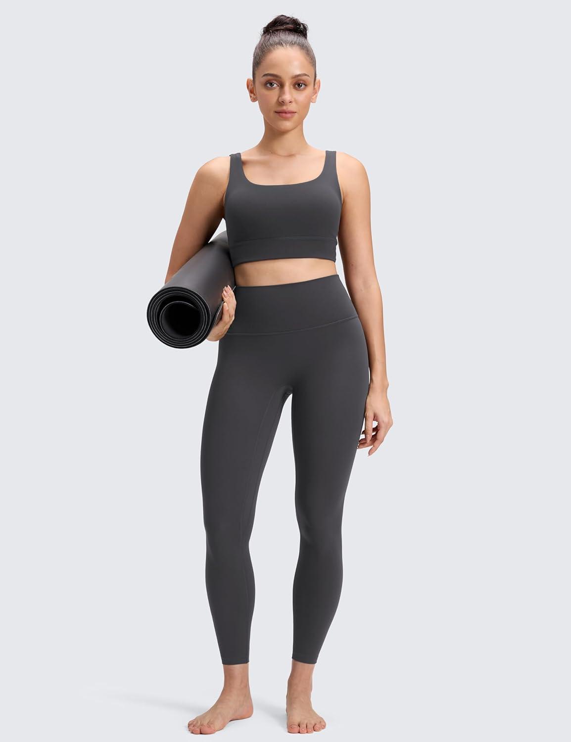 imageCRZ YOGA Butterluxe No Front Seam Yoga Leggings 25quot High Waisted Womens Lounge Pants Pilates Workout Athletic Buttery SoftMysterious Grey