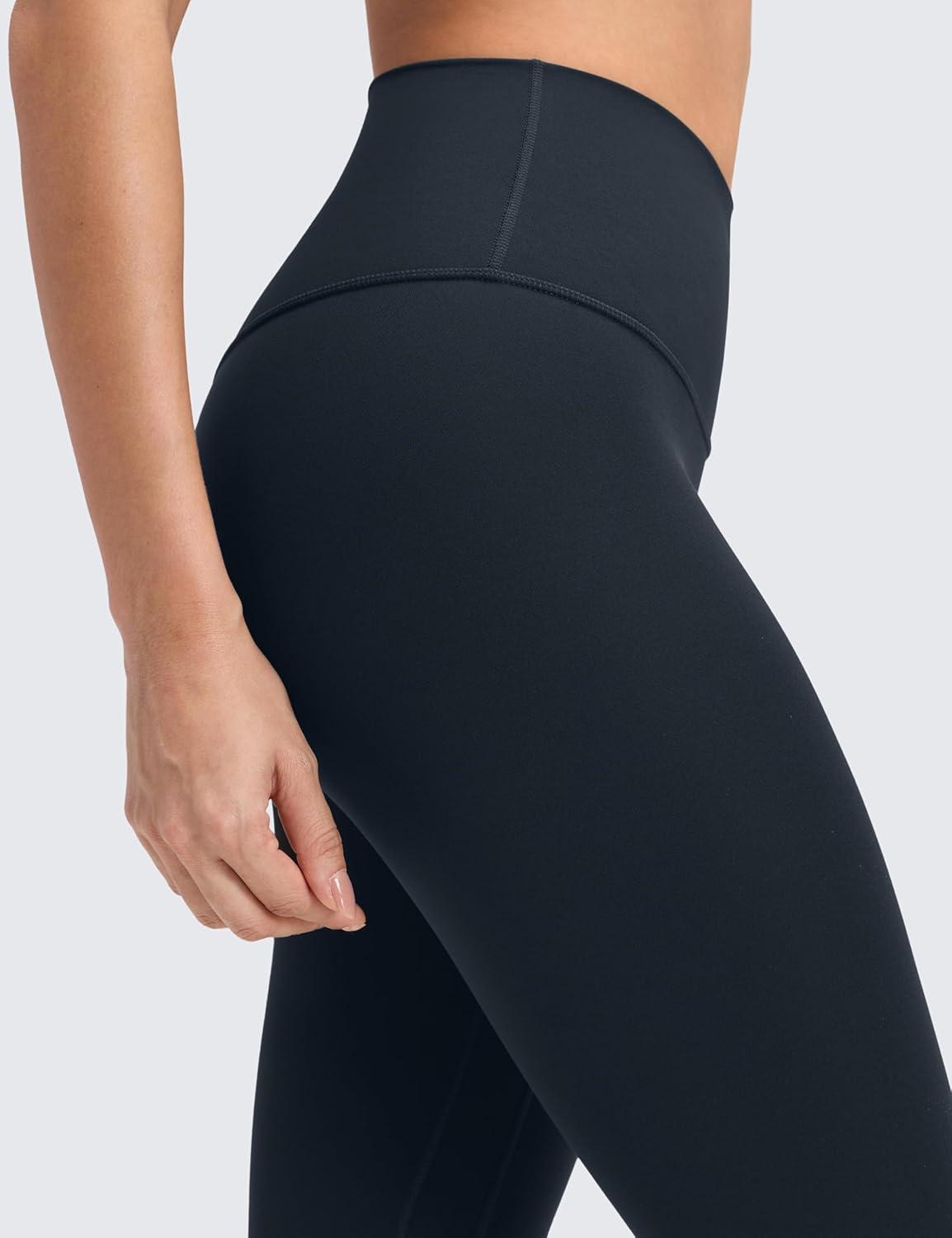 imageCRZ YOGA Butterluxe No Front Seam Yoga Leggings 25quot High Waisted Womens Lounge Pants Pilates Workout Athletic Buttery SoftTrue Navy