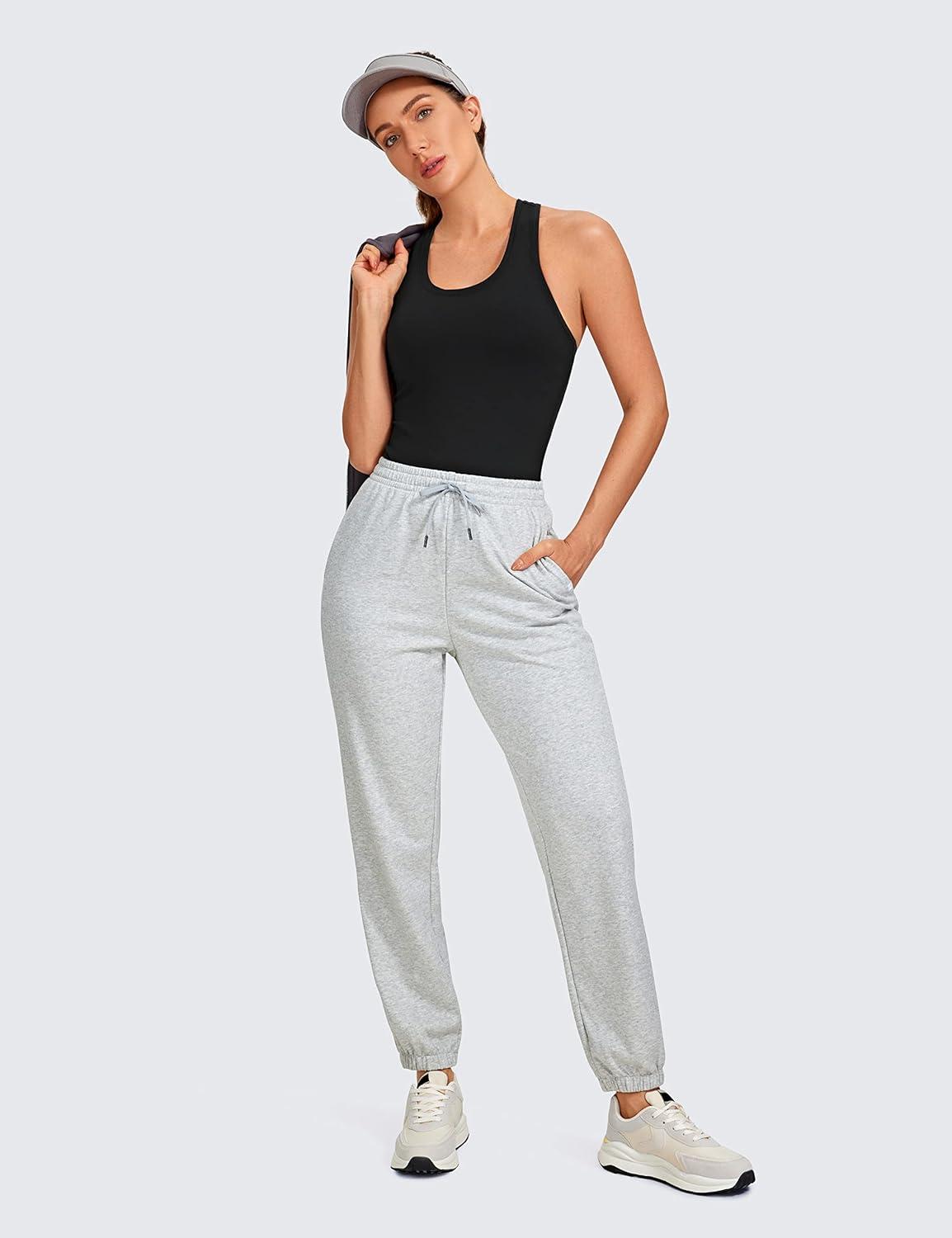 imageCRZ YOGA Butterluxe Racerback Tank Tops for Women Yoga Workout Casual Gym Athletic Camisole Tight Sleeveless ShirtsBlack