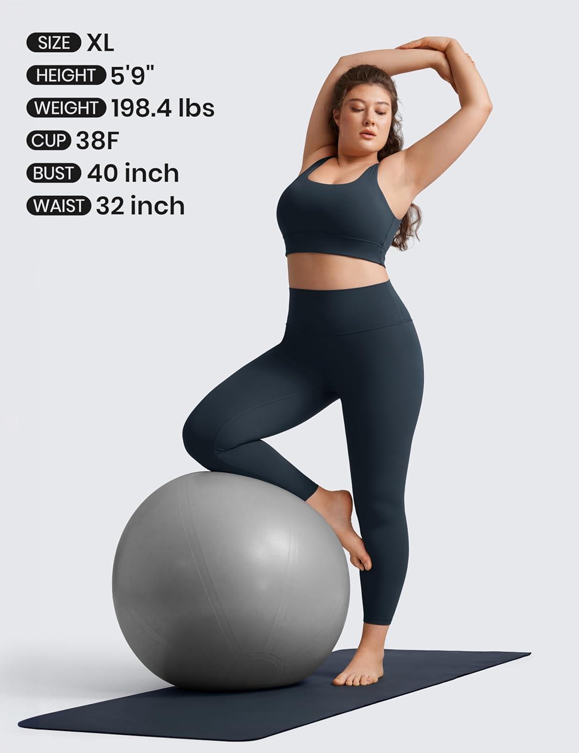 imageCRZ YOGA Butterluxe U Back Longline Sports Bras for Women Scoop Neck Padded Yoga Workout Crop Top with Built in PadsTrue Navy