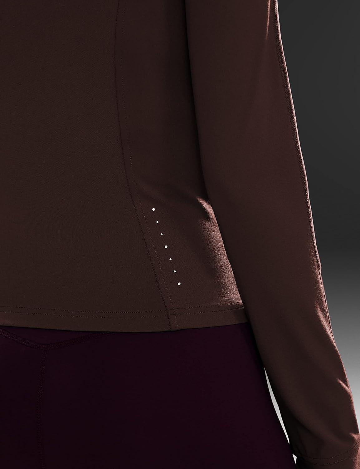 imageCRZ YOGA Butterluxe Waist Length Jackets for Women Full Zip Athletic Track Tops with Thumb Holes PocketsTaupe