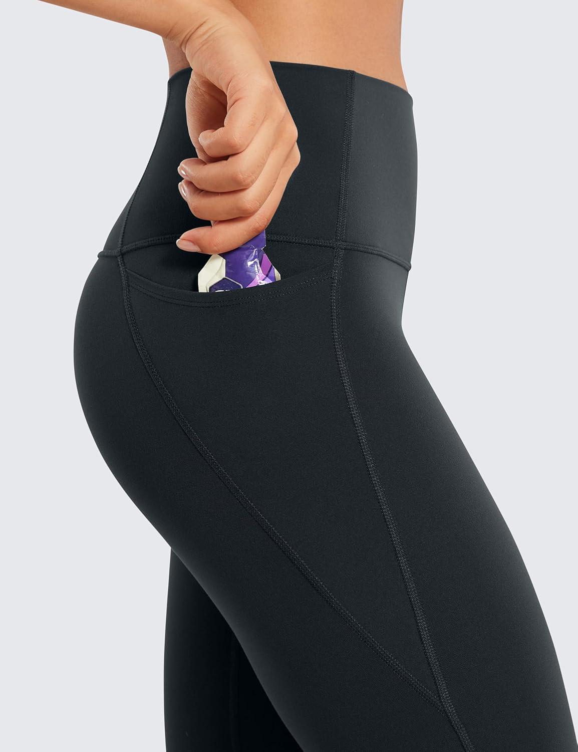 imageCRZ YOGA Butterluxe Workout Capri Leggings Pockets 21quot High Waisted Gym Athletic Womens Crop YogaMelanite