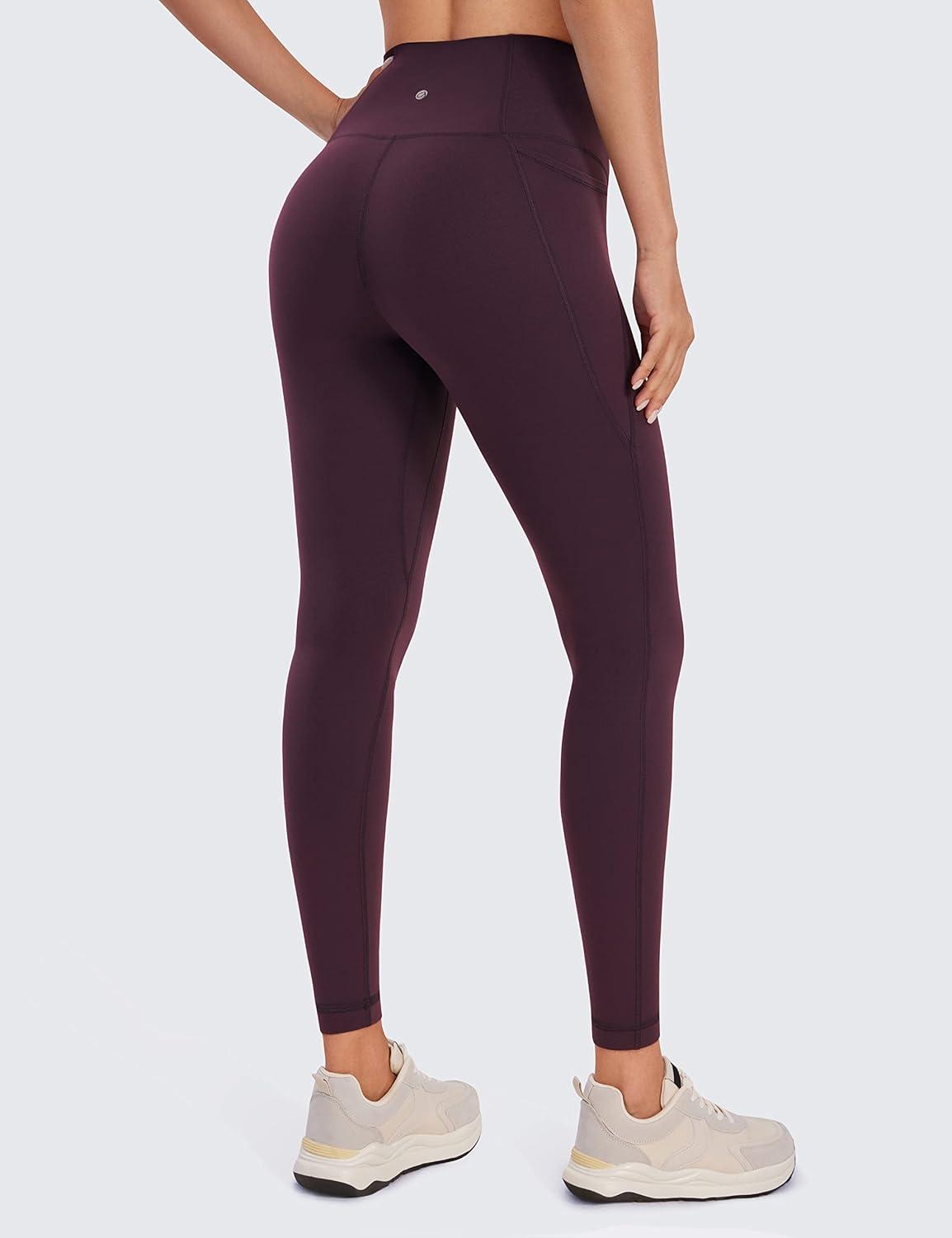 imageCRZ YOGA Butterluxe Workout Leggings Pockets 28 High Waisted Gym Womens Yoga Pants Running Buttery SoftDeep Purple