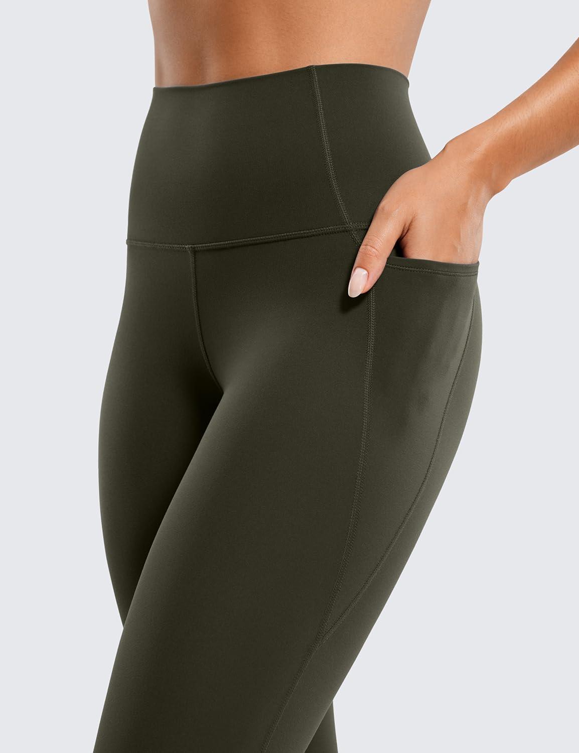 imageCRZ YOGA Butterluxe Workout Leggings Pockets 28 High Waisted Gym Womens Yoga Pants Running Buttery SoftOlive Green