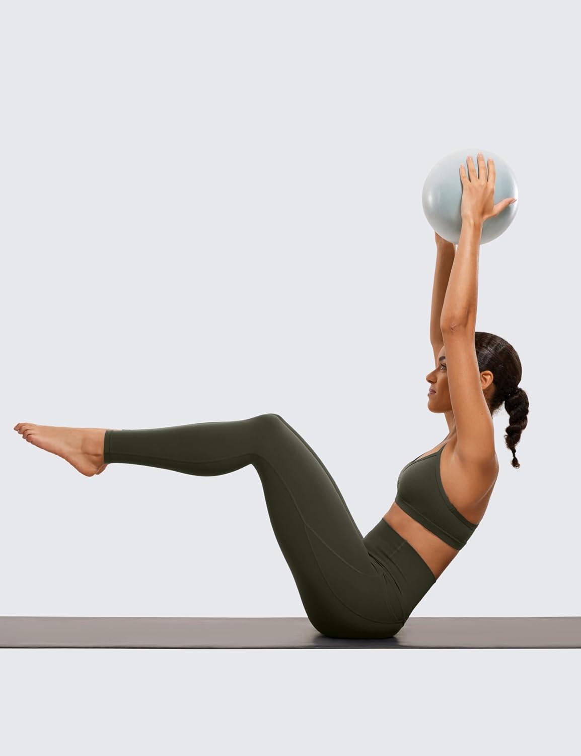 imageCRZ YOGA Butterluxe Workout Leggings Pockets 28 High Waisted Gym Womens Yoga Pants Running Buttery SoftOlive Green