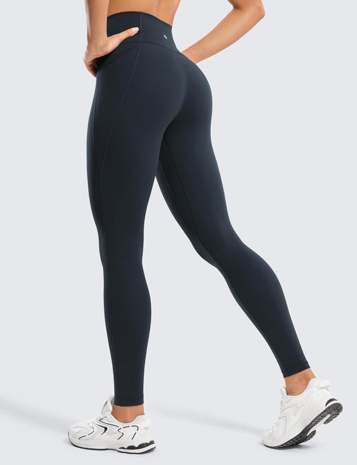 imageCRZ YOGA Butterluxe Workout Leggings Pockets 28 High Waisted Gym Womens Yoga Pants Running Buttery SoftTrue Navy