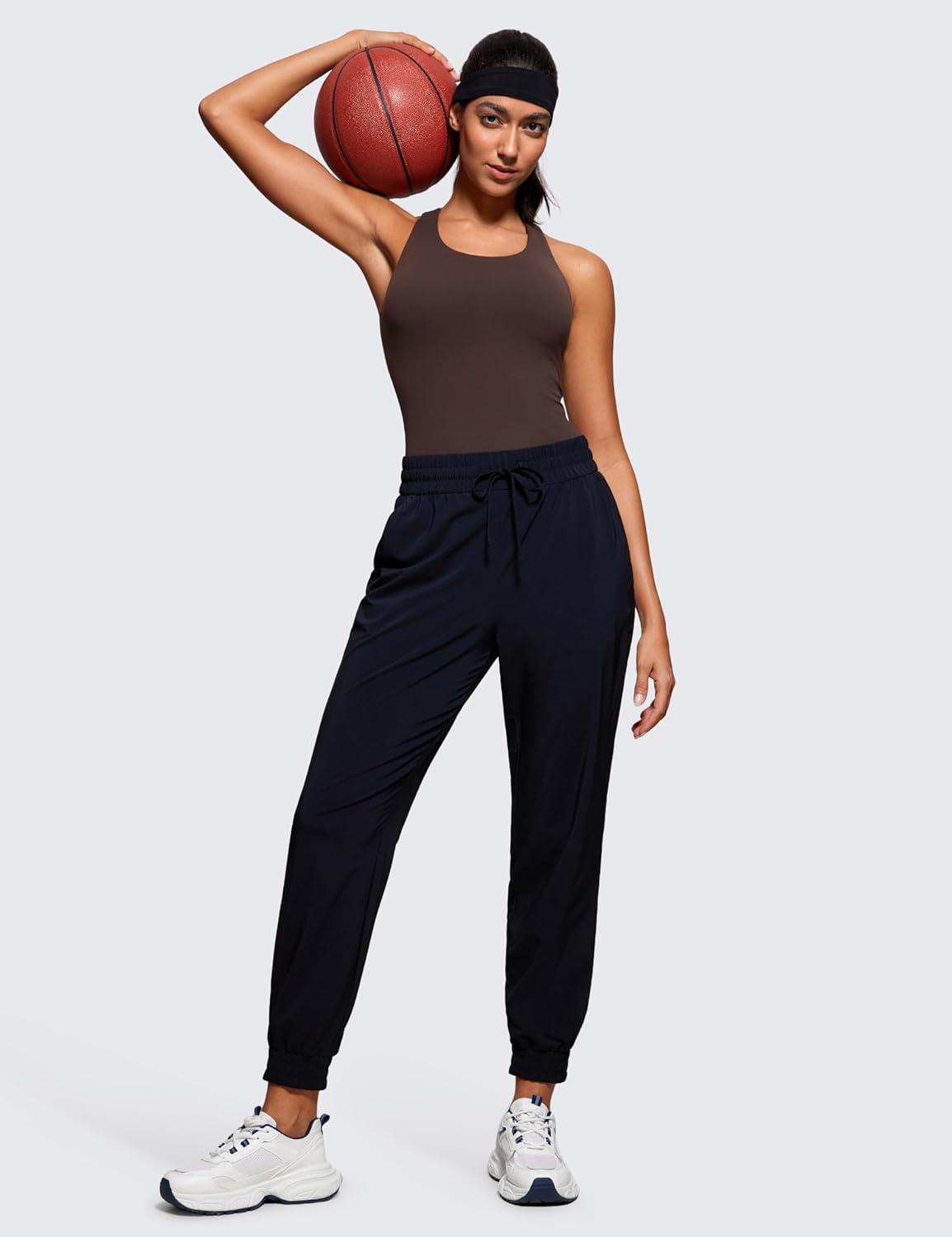 imageCRZ YOGA Butterluxe Workout Racerback Tank Tops for Women Padded Athletic Spandex Yoga Shirts with Built in BraHot Fudge Brown