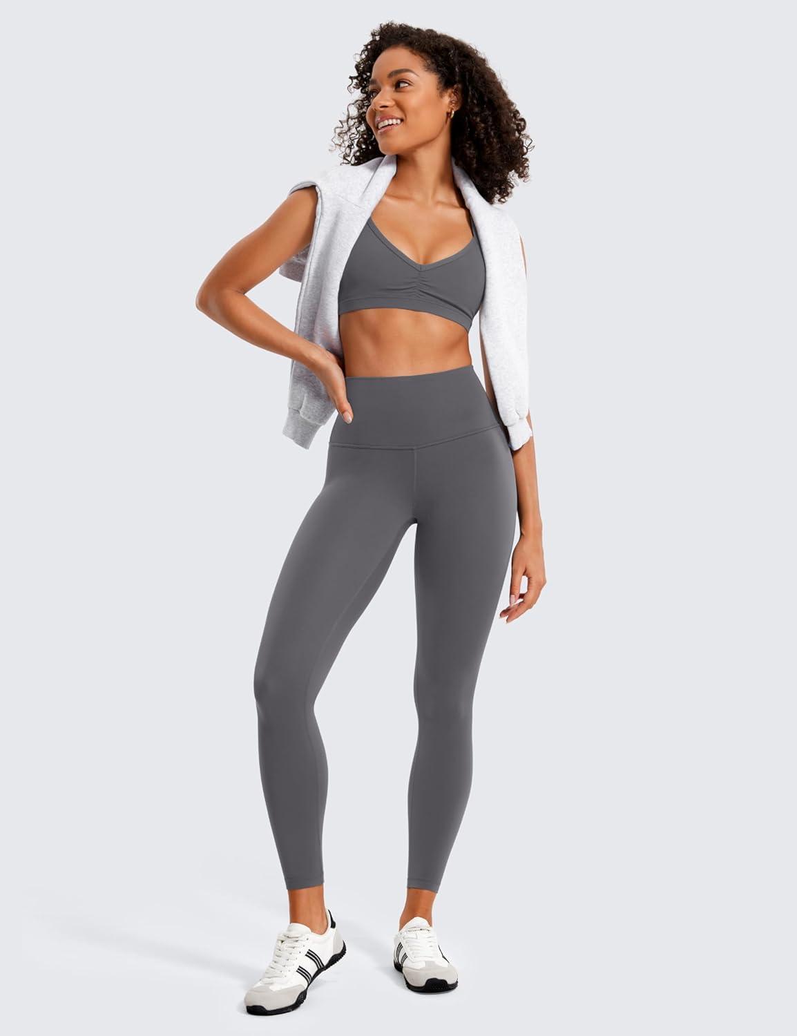 imageCRZ YOGA Butterluxe Yoga Leggings 25quot High Waisted Buttery Soft Womens Workout Lounge PantsDark Carbon