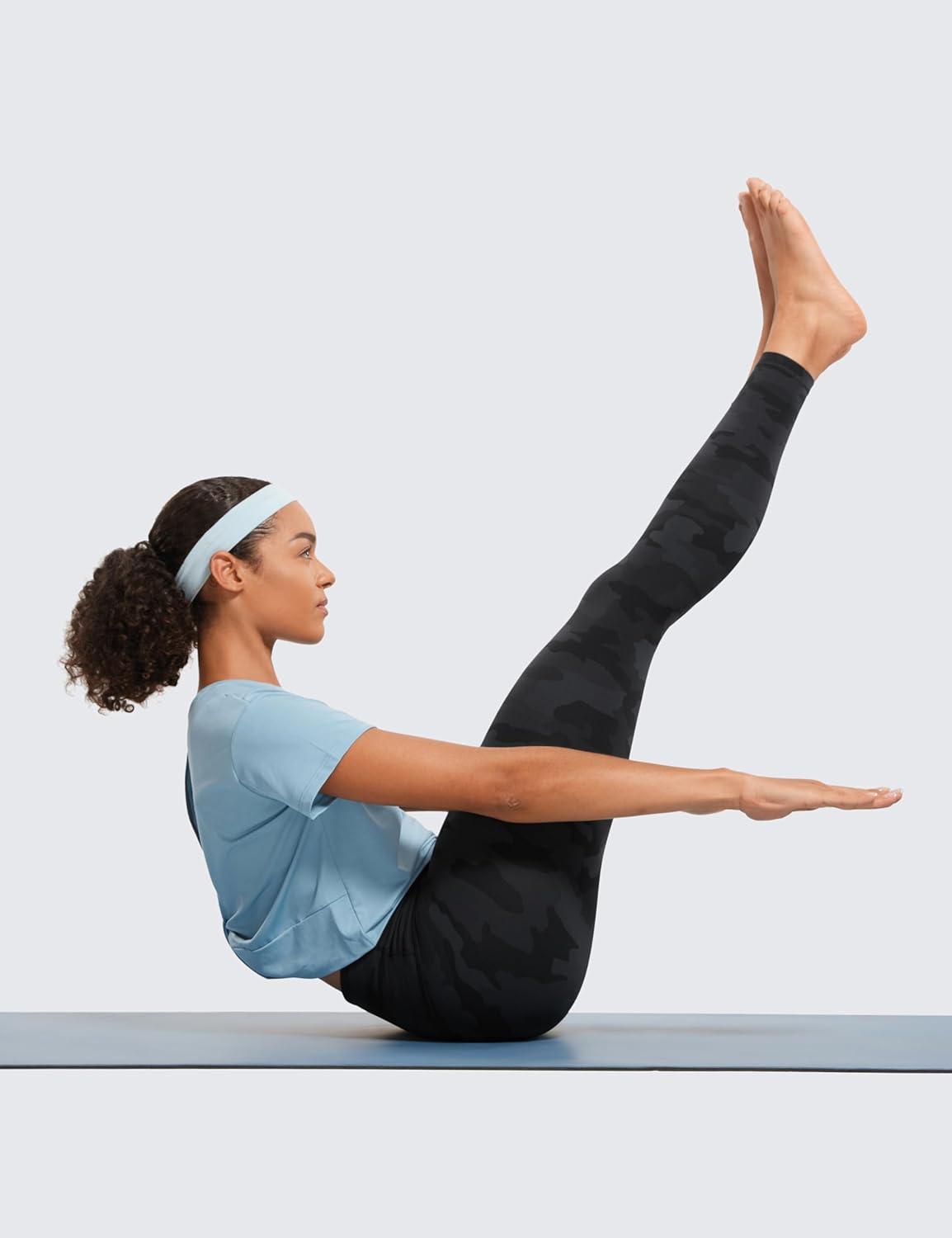 imageCRZ YOGA Butterluxe Yoga Leggings 25quot High Waisted Buttery Soft Womens Workout Lounge PantsDark Grey Camouflage 2