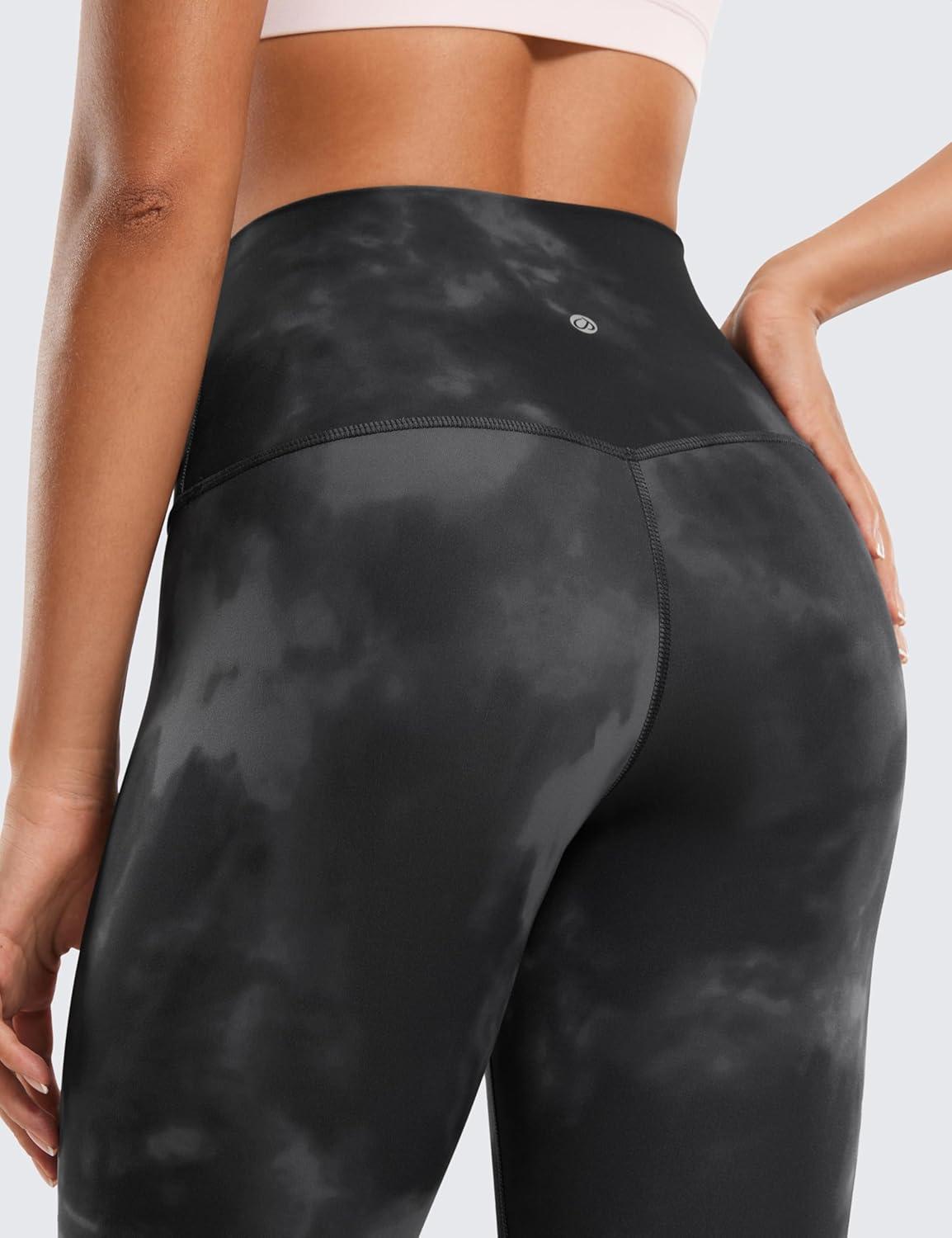 imageCRZ YOGA Butterluxe Yoga Leggings 25quot High Waisted Buttery Soft Womens Workout Lounge PantsGrey Tie Dye Flowers