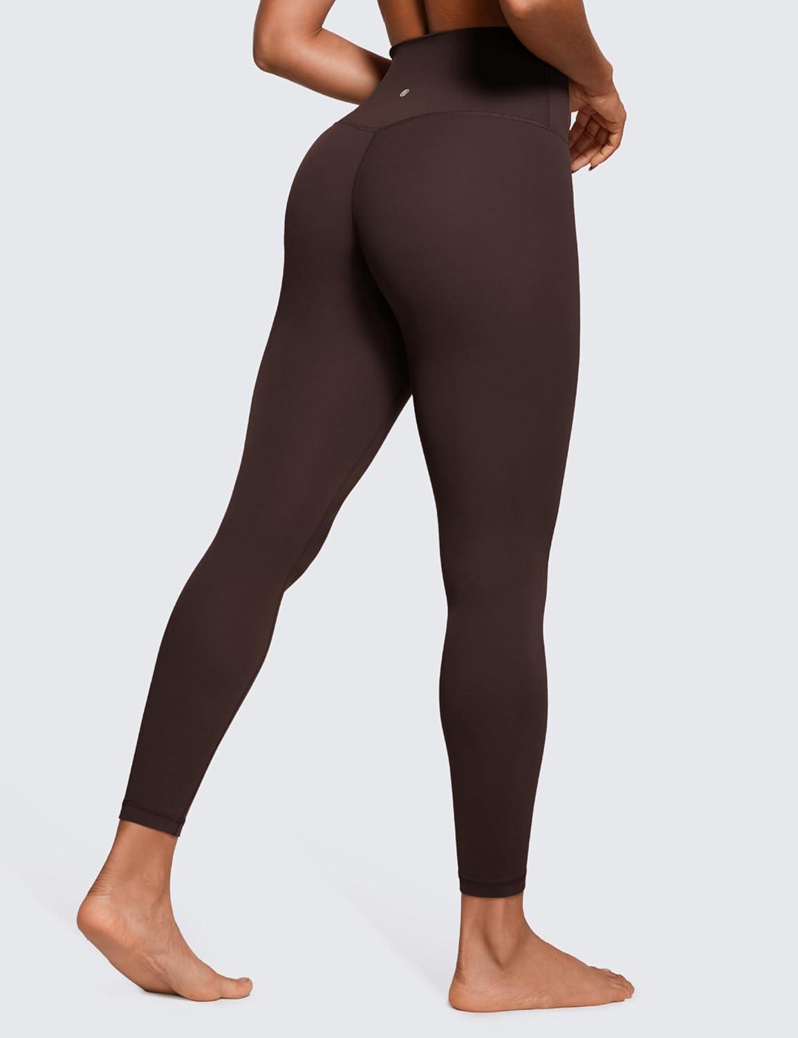 imageCRZ YOGA Butterluxe Yoga Leggings 25quot High Waisted Buttery Soft Womens Workout Lounge PantsHot Fudge Brown