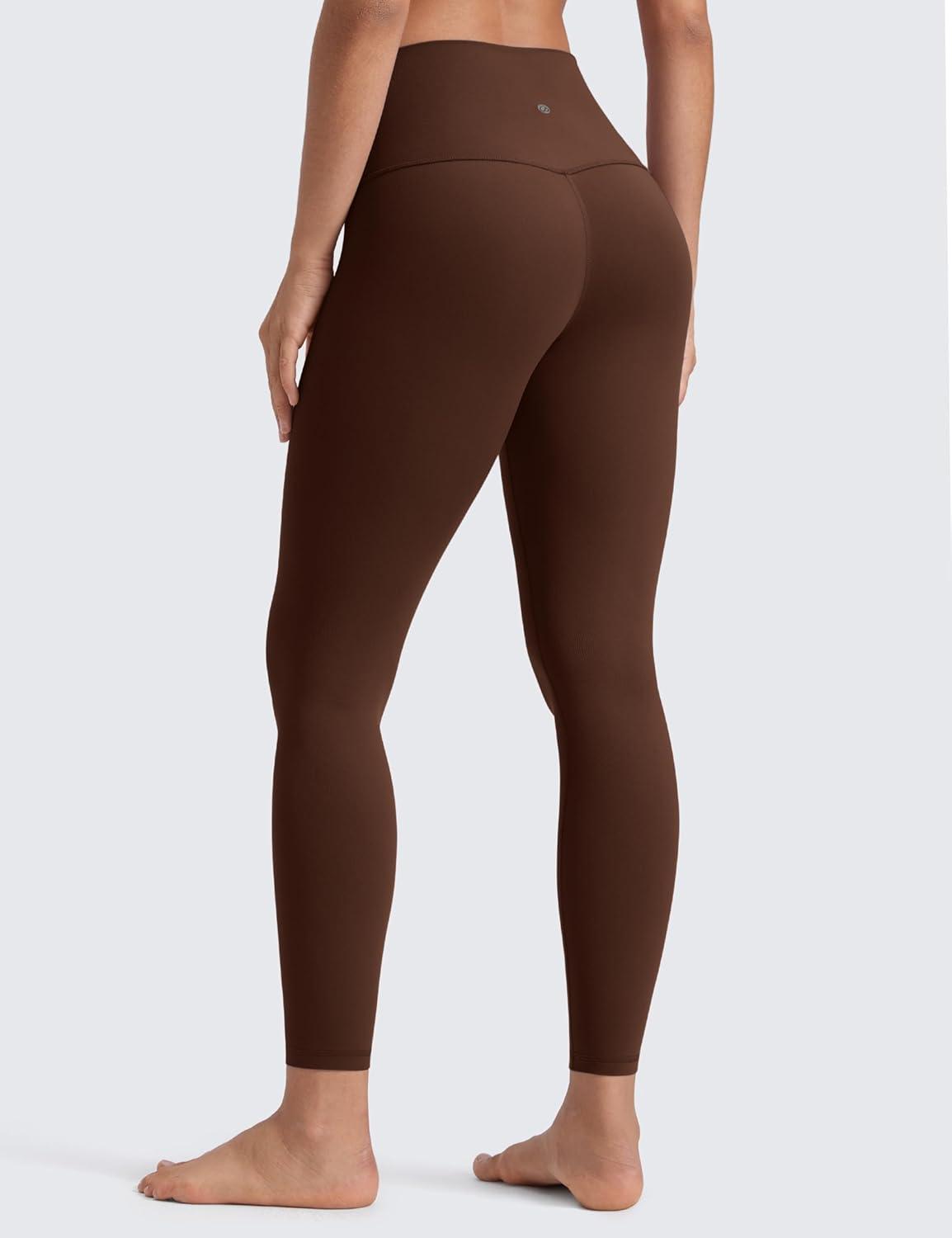 imageCRZ YOGA Butterluxe Yoga Leggings 25quot High Waisted Buttery Soft Womens Workout Lounge PantsLava Brown