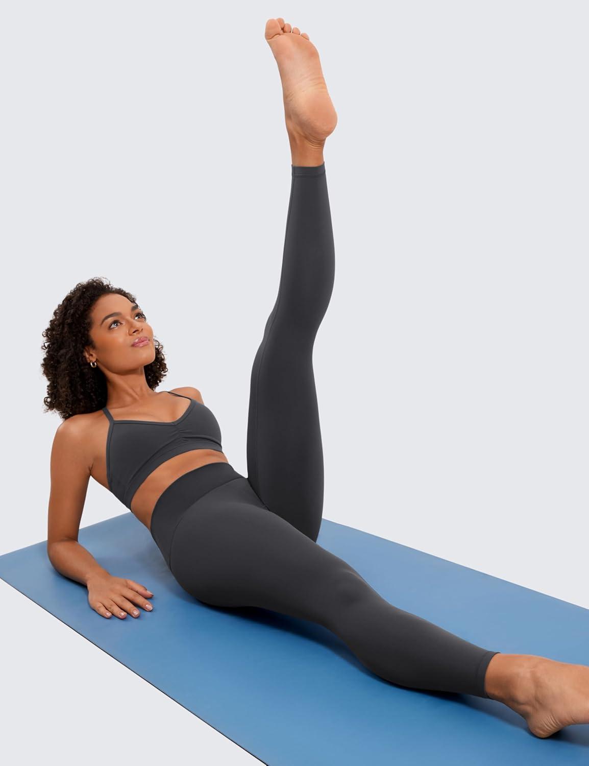 imageCRZ YOGA Butterluxe Yoga Leggings 25quot High Waisted Buttery Soft Womens Workout Lounge PantsMysterious Grey