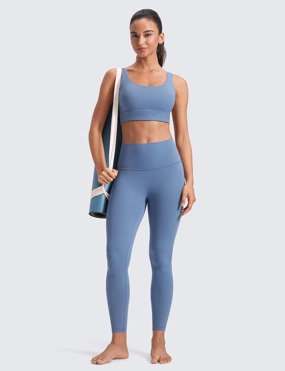 imageCRZ YOGA Butterluxe Yoga Leggings 25quot High Waisted Buttery Soft Womens Workout Lounge PantsOasis Blue