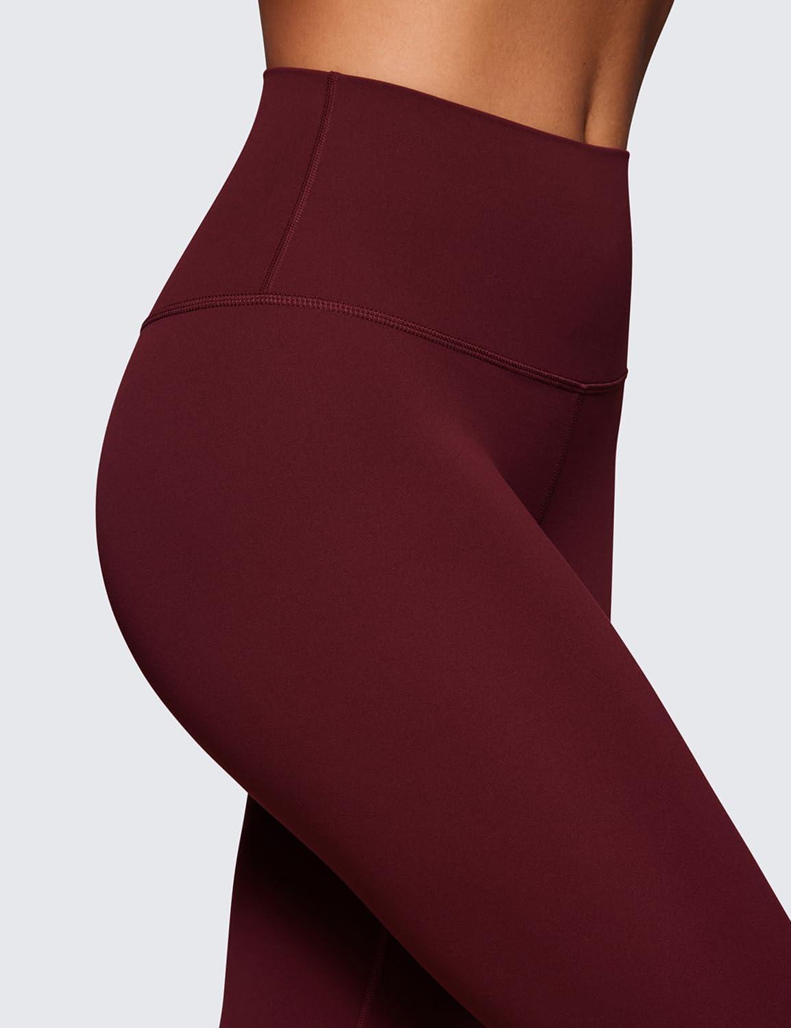 imageCRZ YOGA Butterluxe Yoga Leggings 25quot High Waisted Buttery Soft Womens Workout Lounge PantsRed Merlot