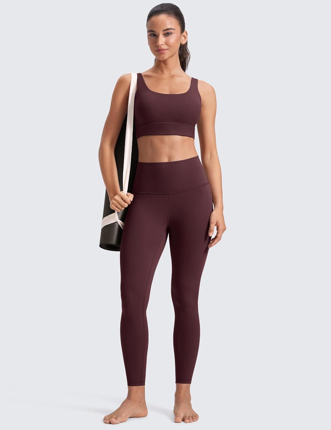 imageCRZ YOGA Butterluxe Yoga Leggings 25quot High Waisted Buttery Soft Womens Workout Lounge PantsRipe Plum