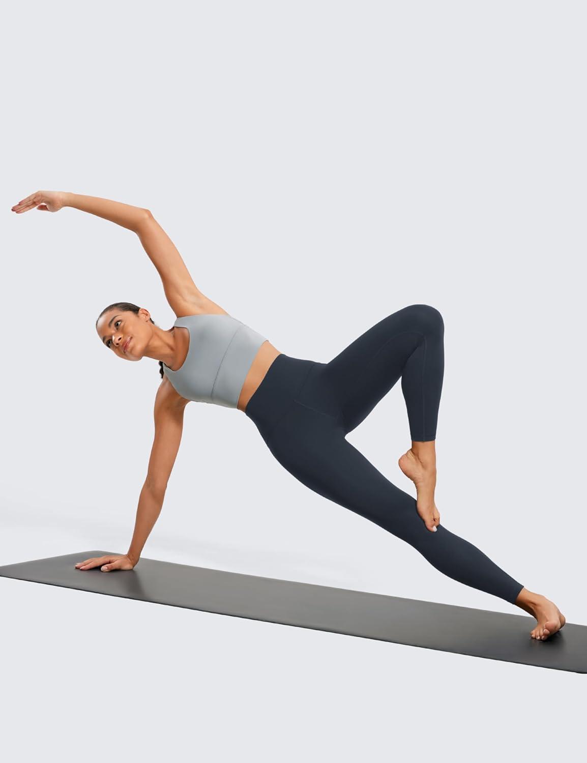 imageCRZ YOGA Butterluxe Yoga Leggings 25quot High Waisted Buttery Soft Womens Workout Lounge PantsTrue Navy