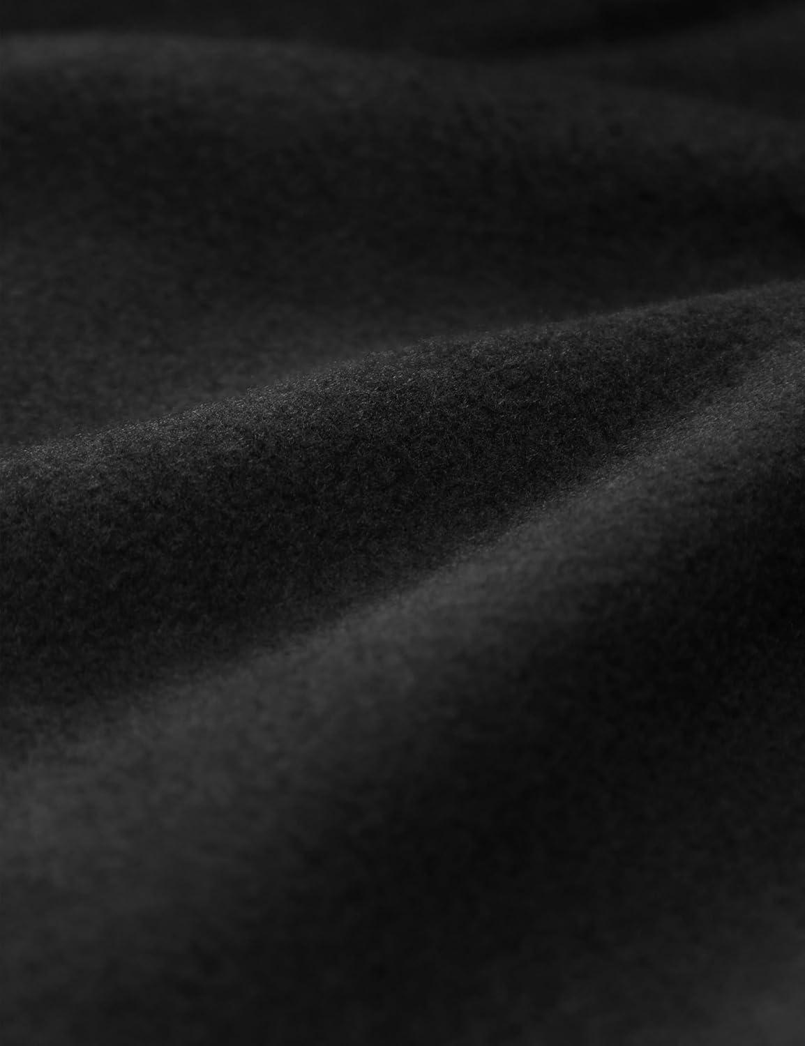 imageCRZ YOGA Cotton Fleece Lined Sweatpants for Men 30quot Classic Fit Casual Lounge Cozy Sweat Pants Joggers with Zipper PocketsBlack