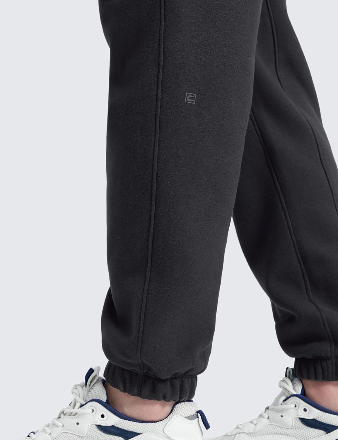 imageCRZ YOGA Cotton Fleece Lined Sweatpants for Men 30quot Classic Fit Casual Lounge Cozy Sweat Pants Joggers with Zipper PocketsMysterious Grey